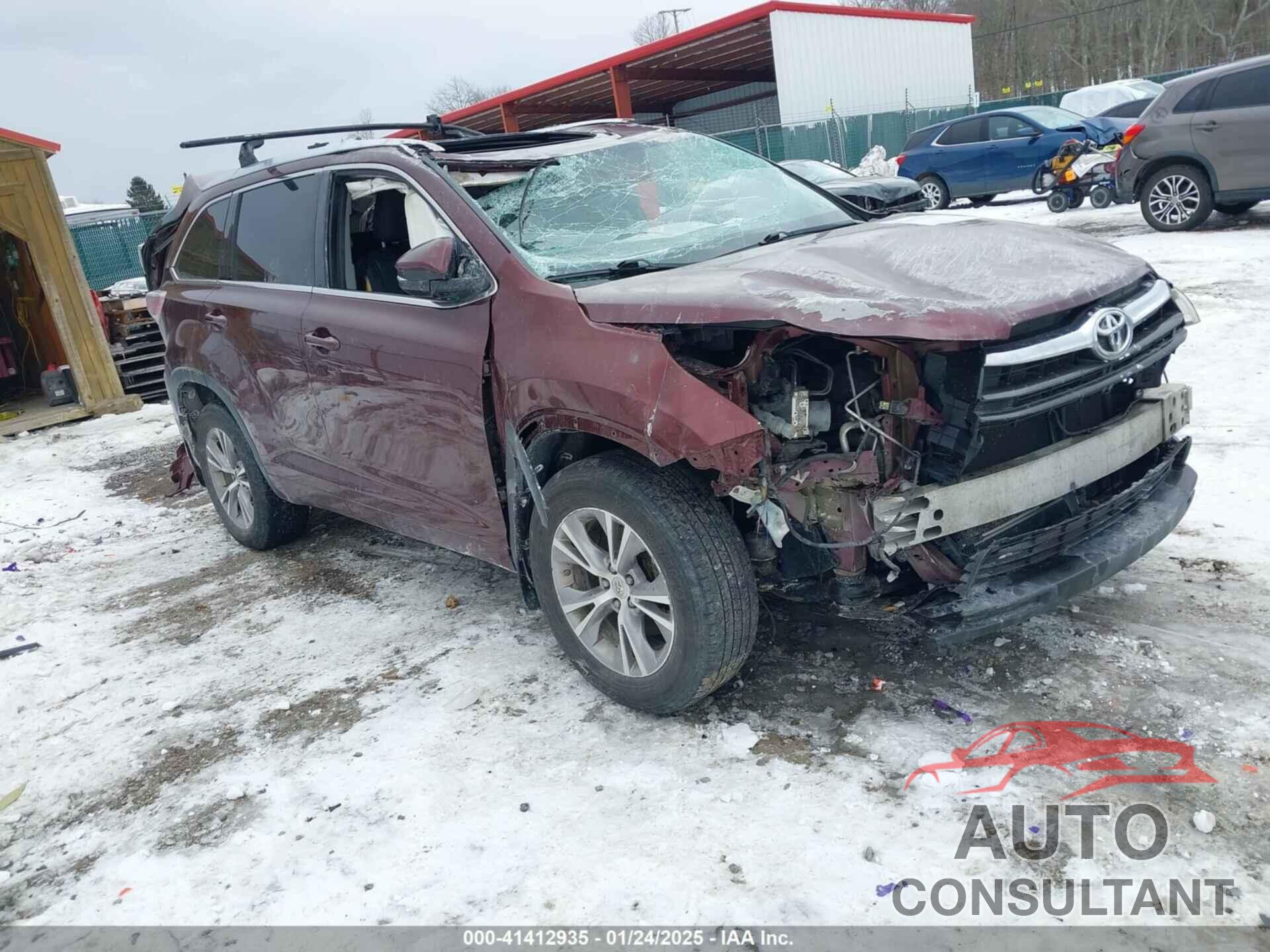 TOYOTA HIGHLANDER 2014 - 5TDJKRFH1ES046764