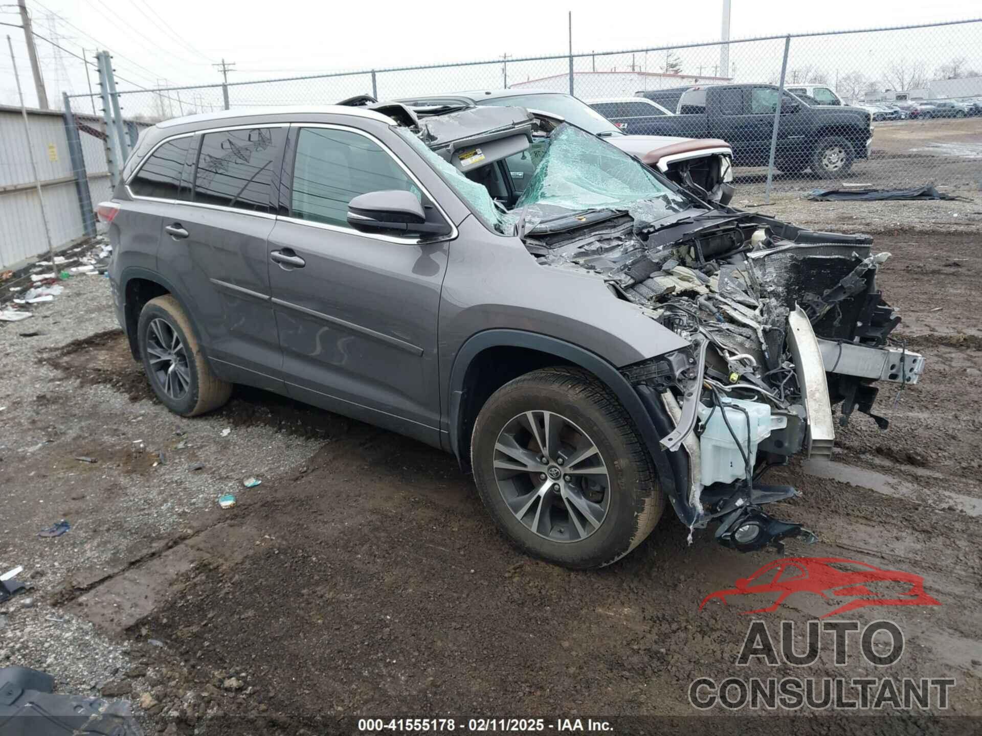 TOYOTA HIGHLANDER 2016 - 5TDJKRFH9GS505090