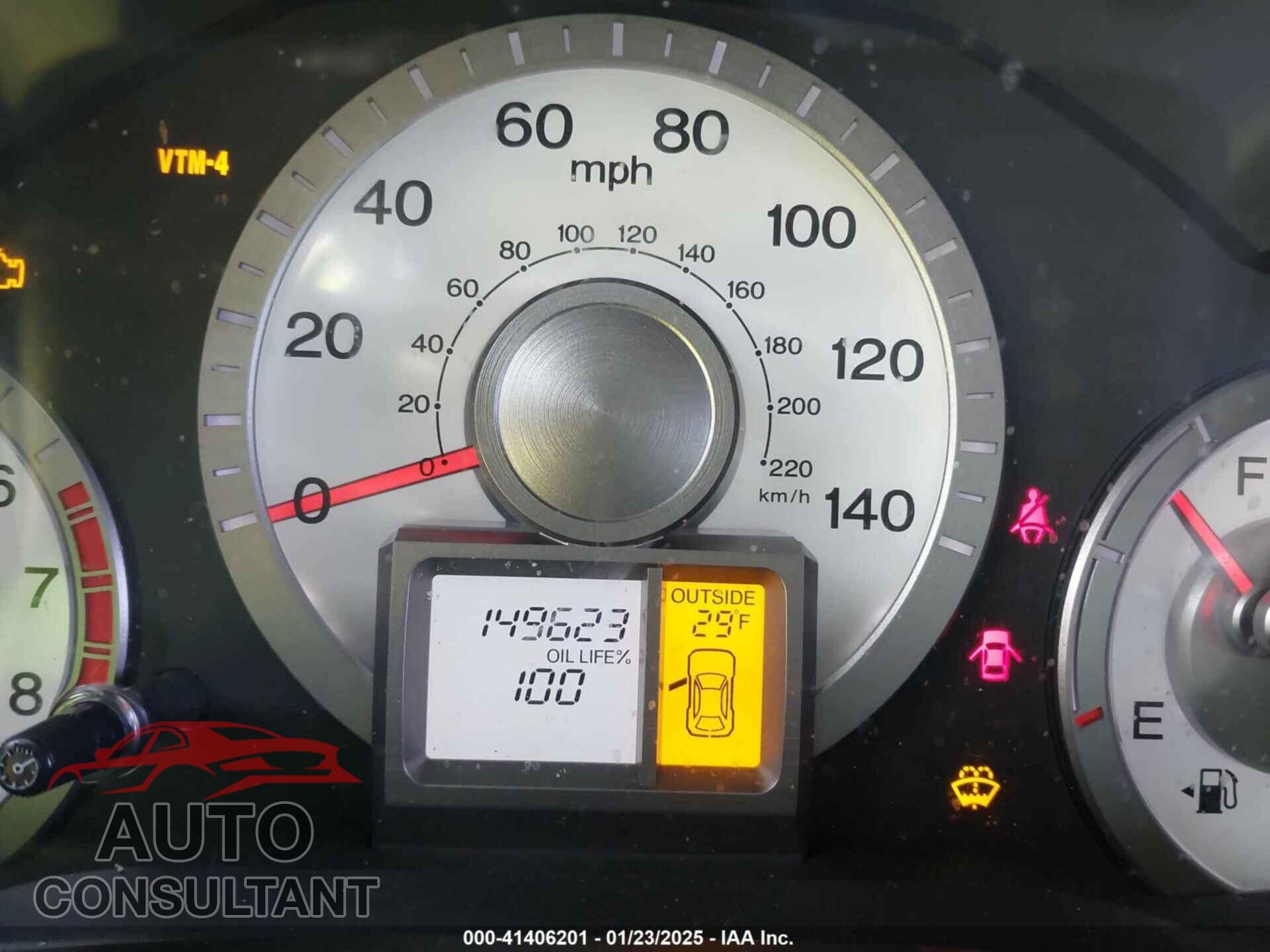 HONDA PILOT 2010 - 5FNYF4H53AB041122