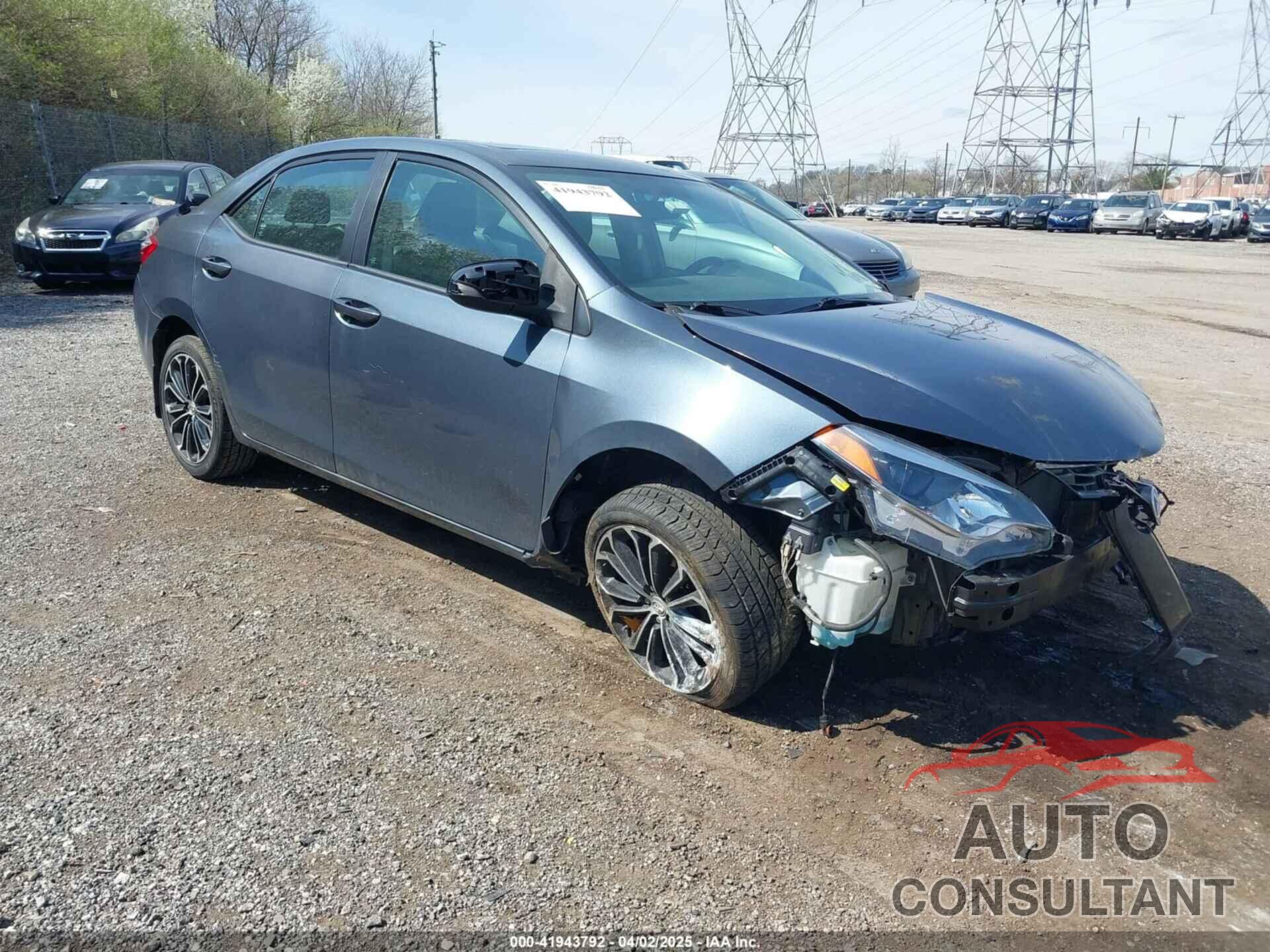 TOYOTA COROLLA 2016 - 2T1BURHE4GC662648