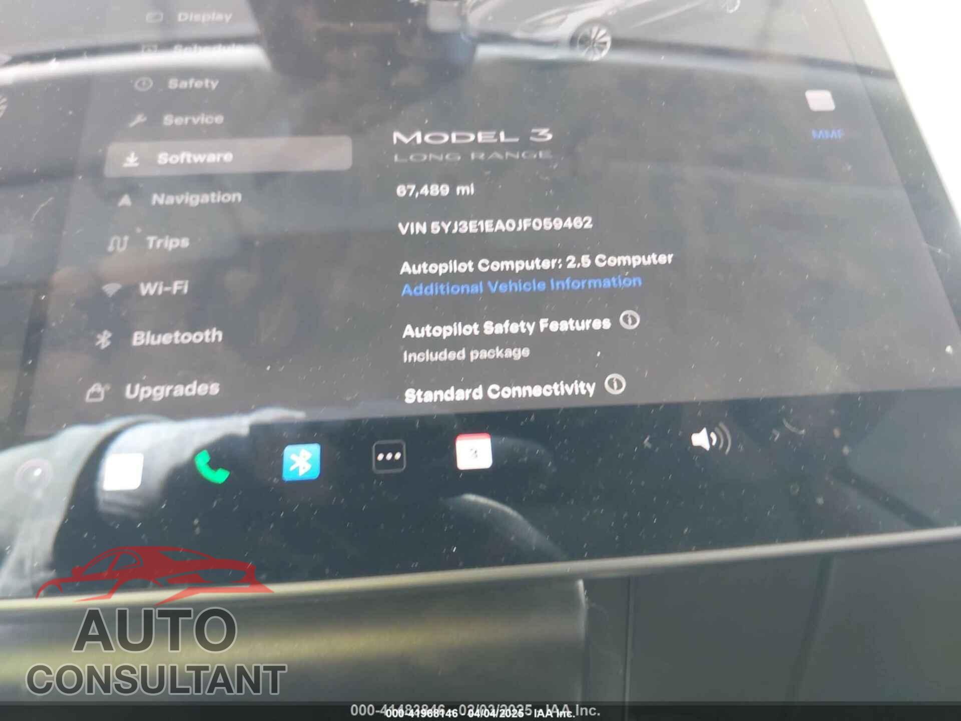 TESLA MODEL 3 2018 - 5YJ3E1EA0JF059462
