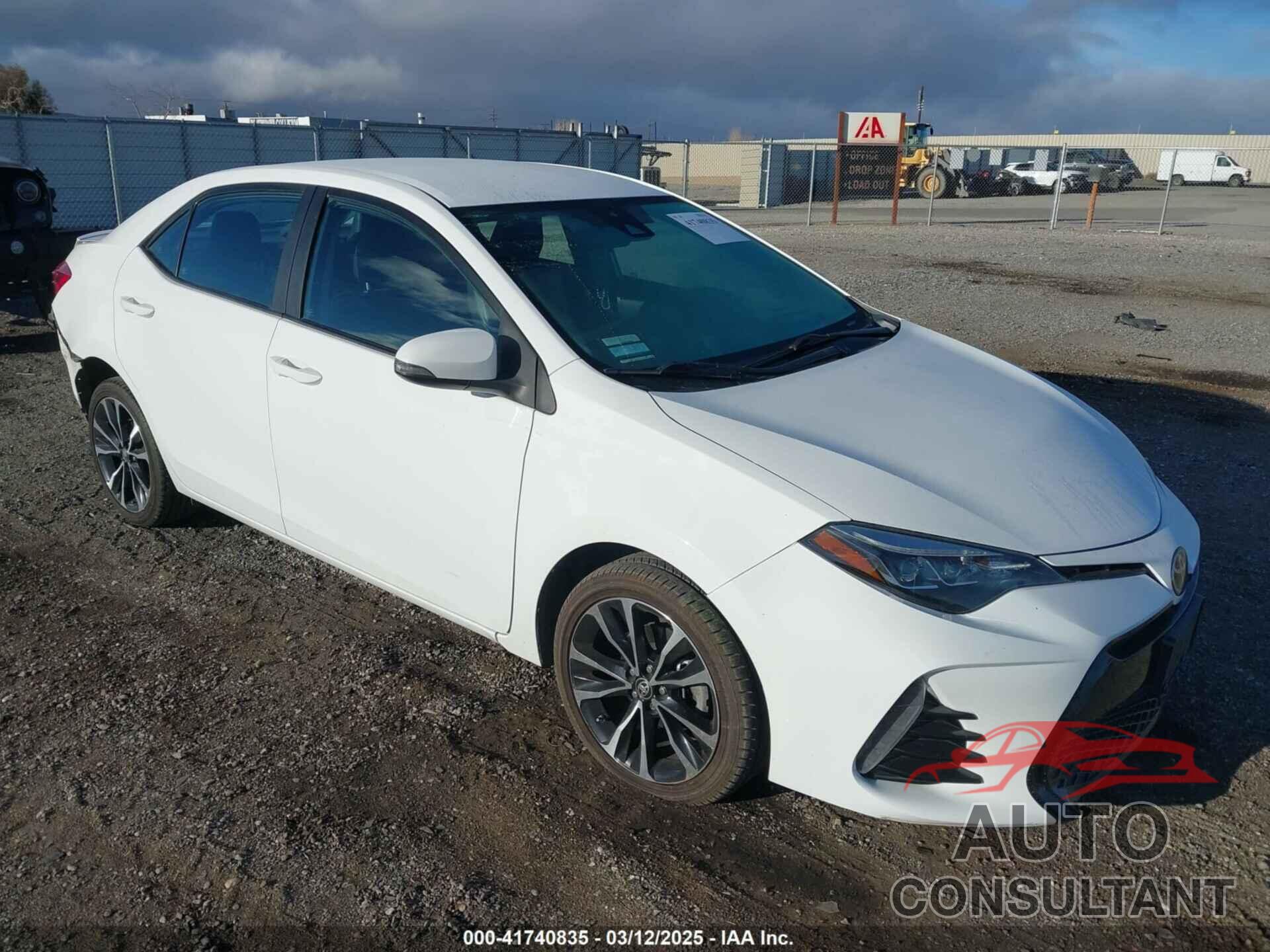 TOYOTA COROLLA 2019 - 2T1BURHE2KC133594