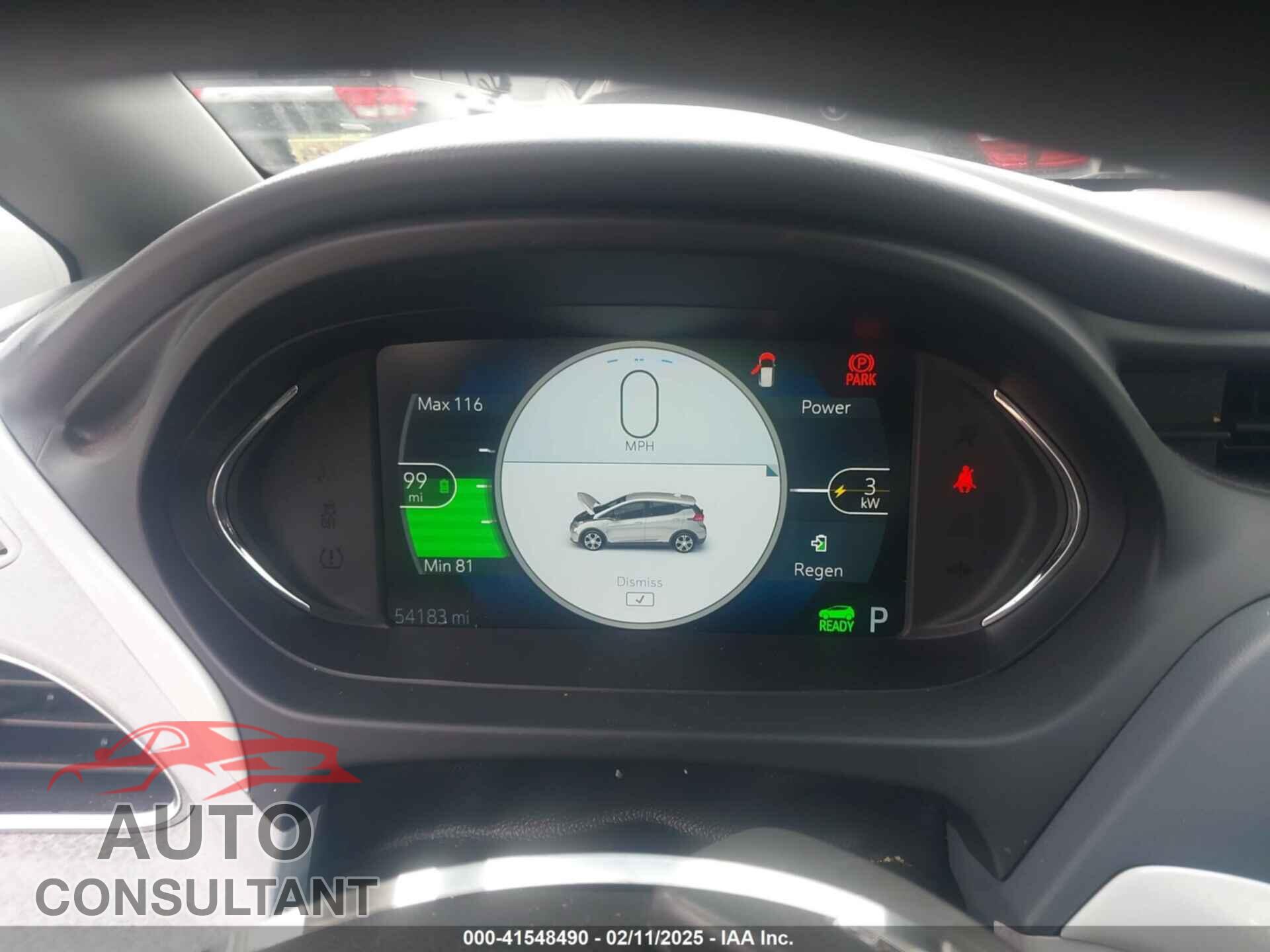 CHEVROLET BOLT EV 2017 - 1G1FW6S0XH4190525