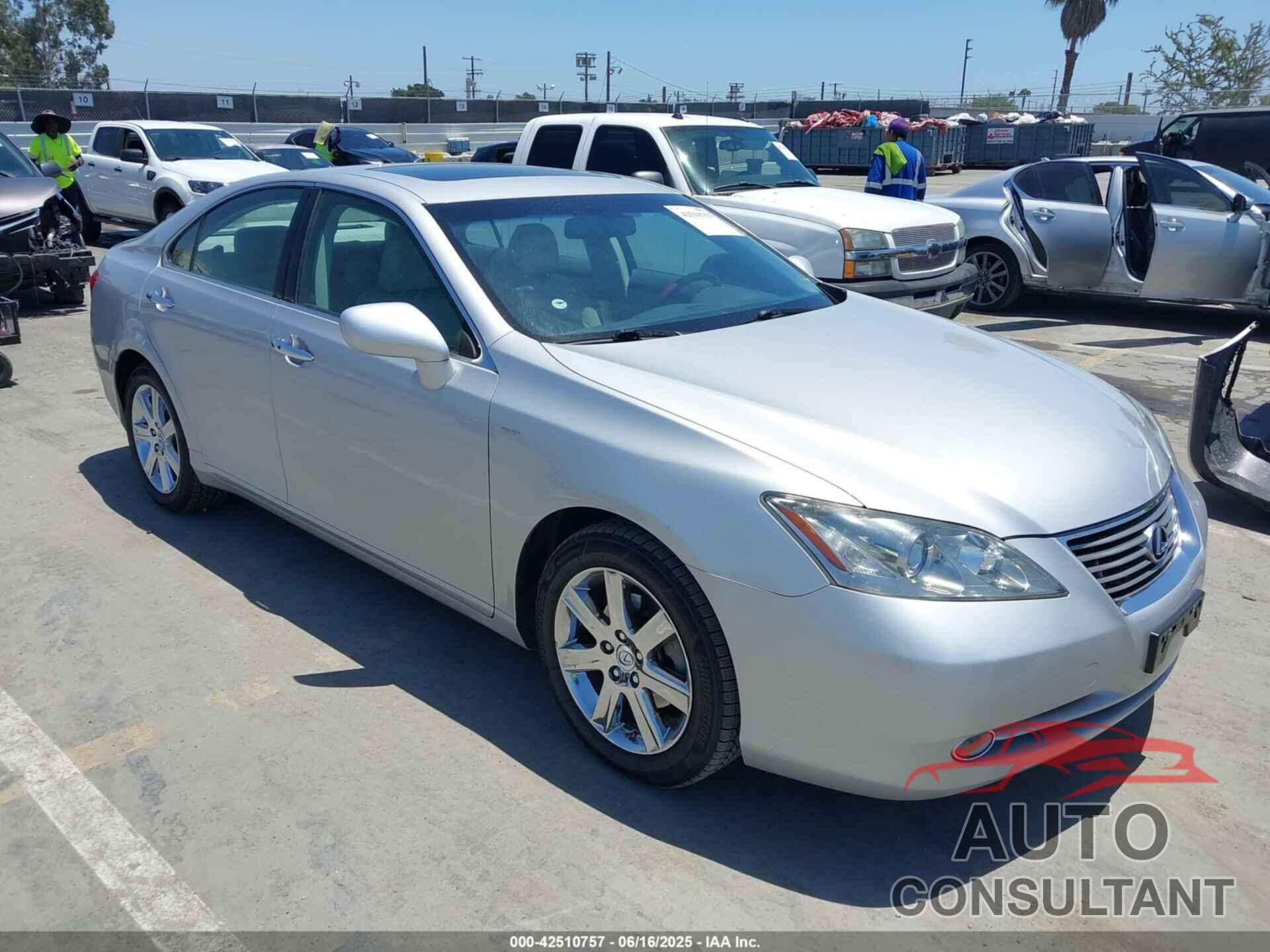 LEXUS ES 350 2009 - JTHBJ46G692286387