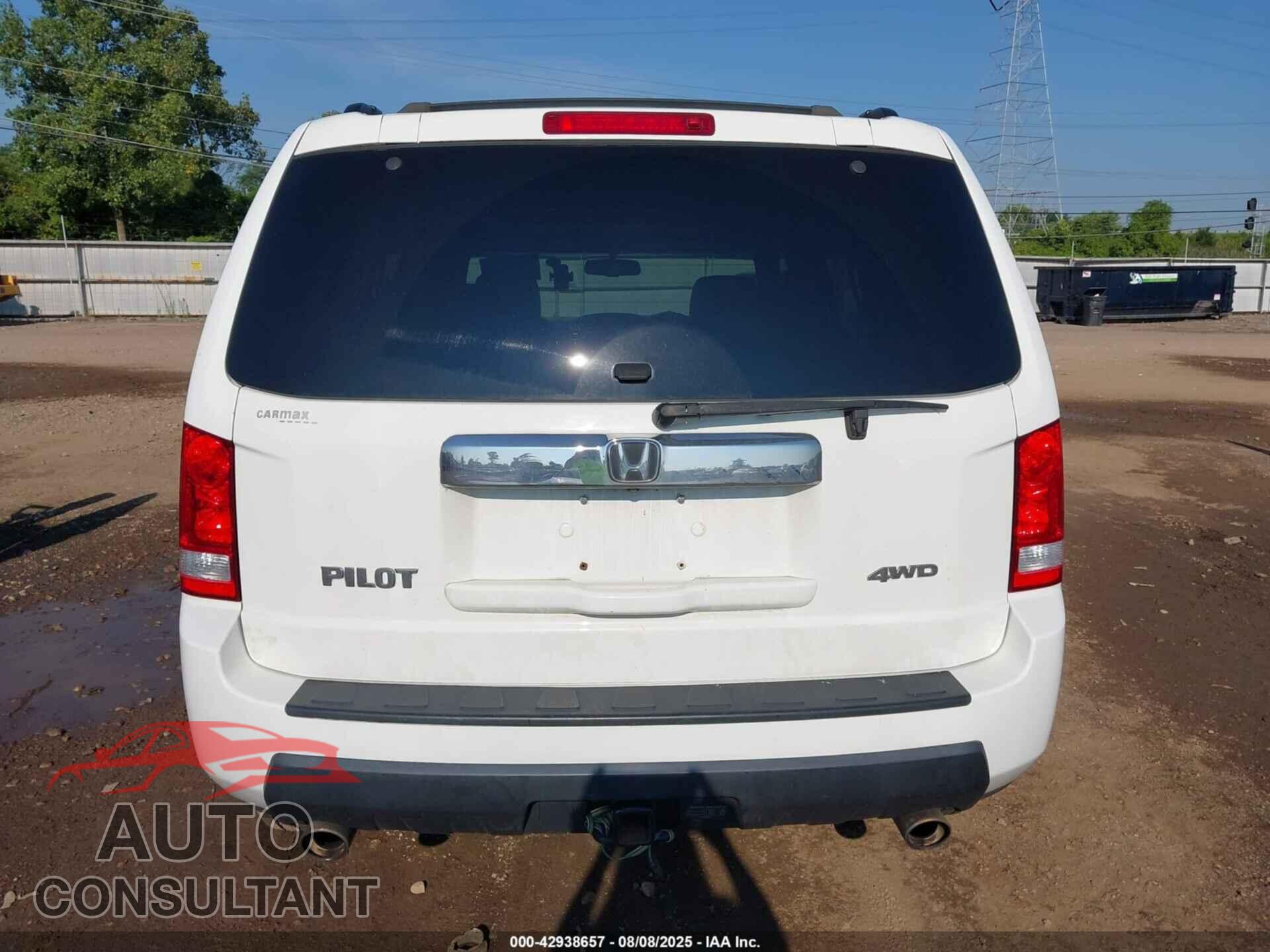 HONDA PILOT 2011 - 5FNYF4H76BB102286