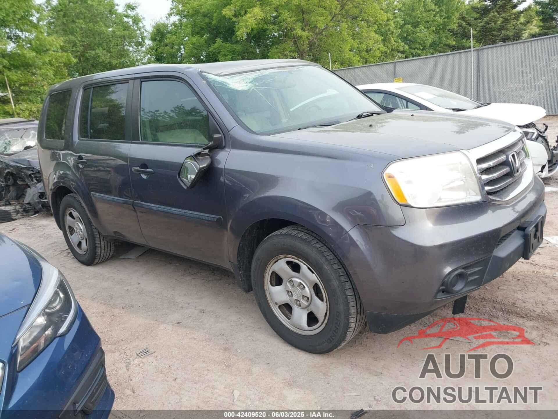 HONDA PILOT 2015 - 5FNYF4H24FB013455