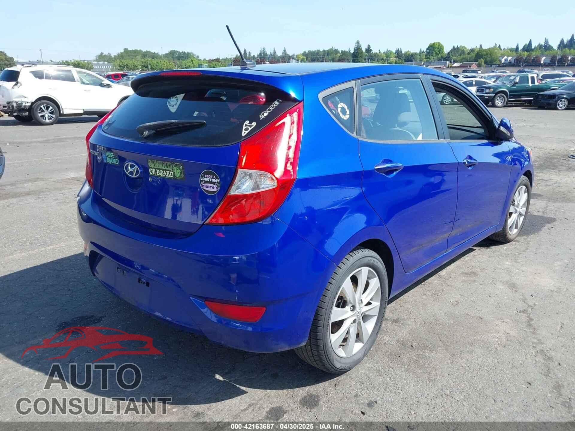 HYUNDAI ACCENT 2014 - KMHCU5AE6EU160100