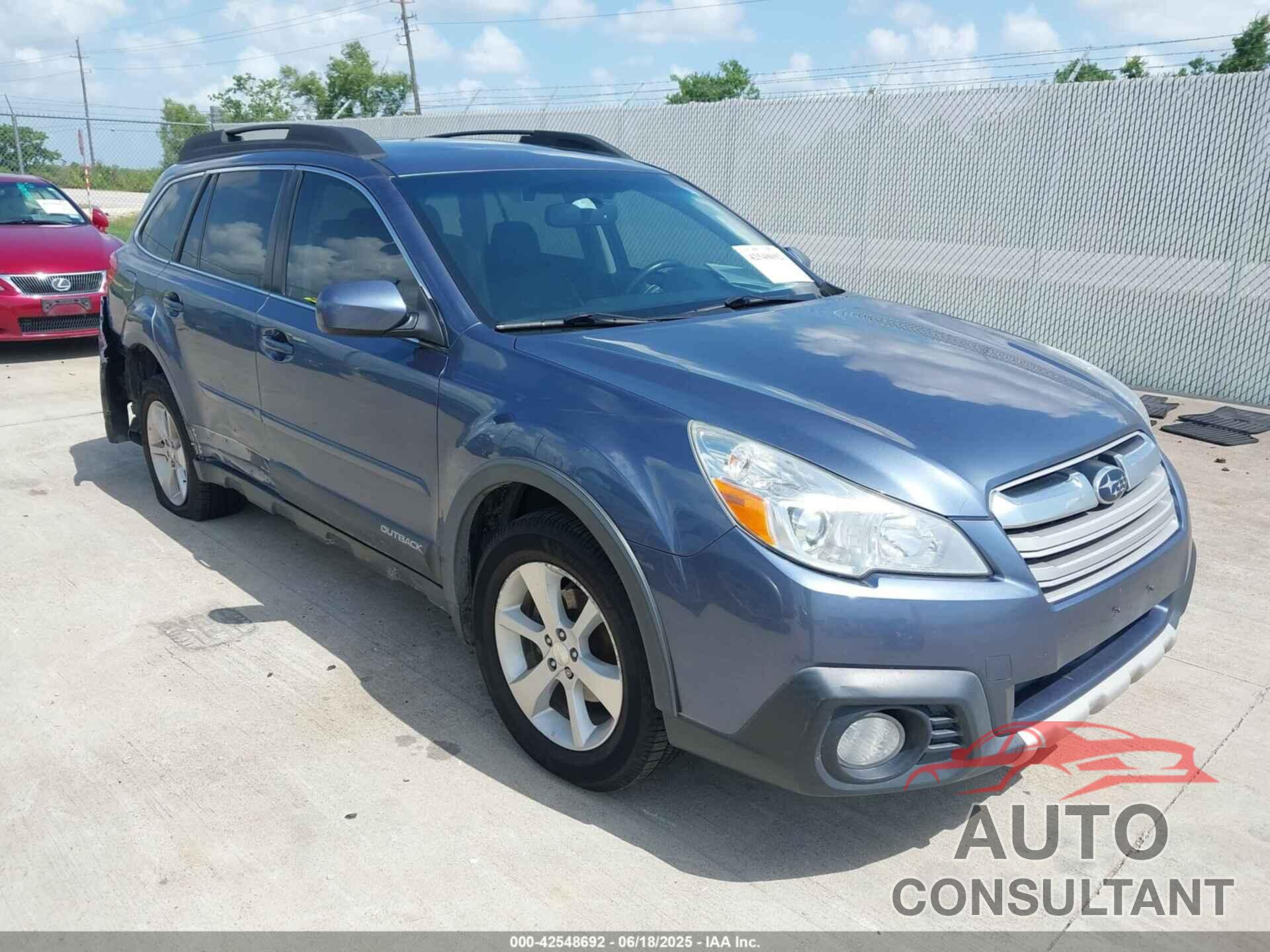 SUBARU OUTBACK 2014 - 4S4BRCNC0E3269507