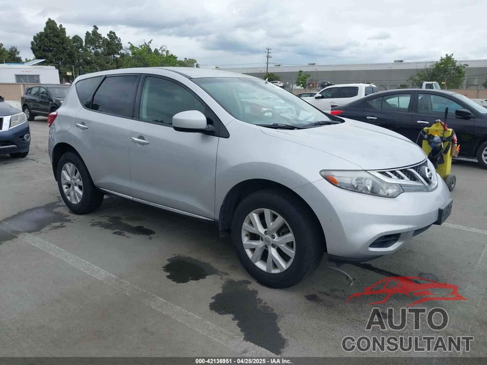 NISSAN MURANO 2012 - JN8AZ1MUXCW107804