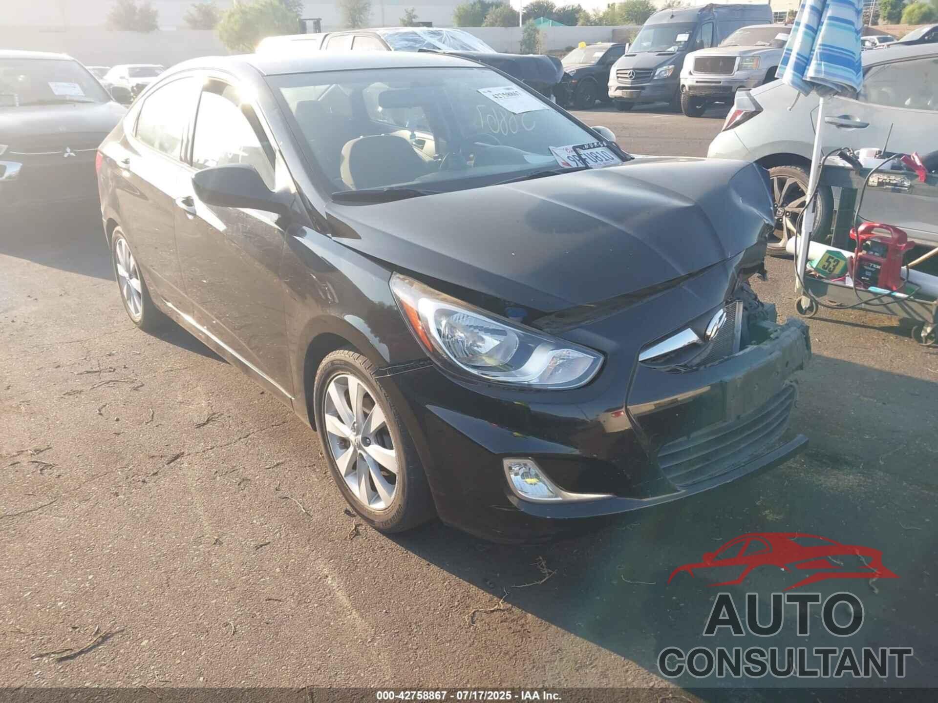 HYUNDAI ACCENT 2012 - KMHCU4AE2CU058574