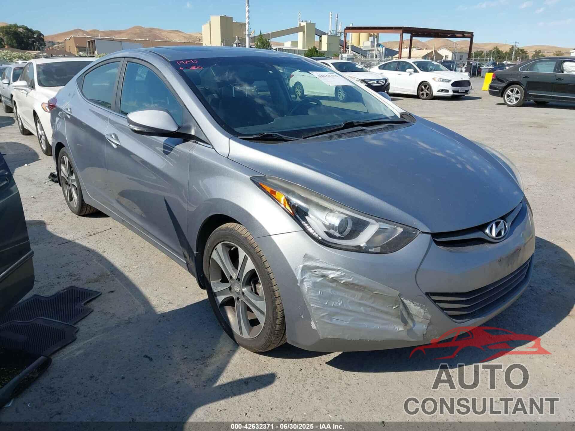 HYUNDAI ELANTRA 2014 - KMHDH4AH8EU179955
