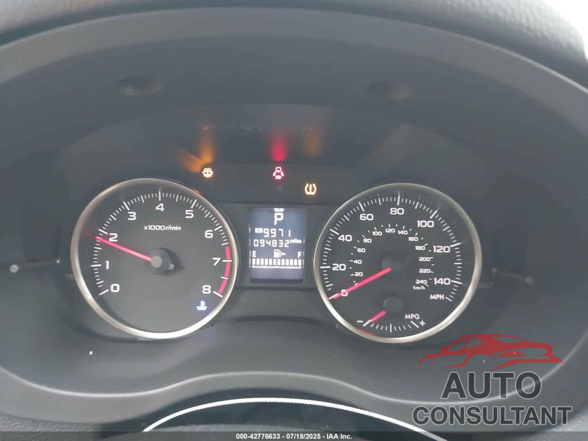 SUBARU IMPREZA 2015 - JF1GJAA68FH018394