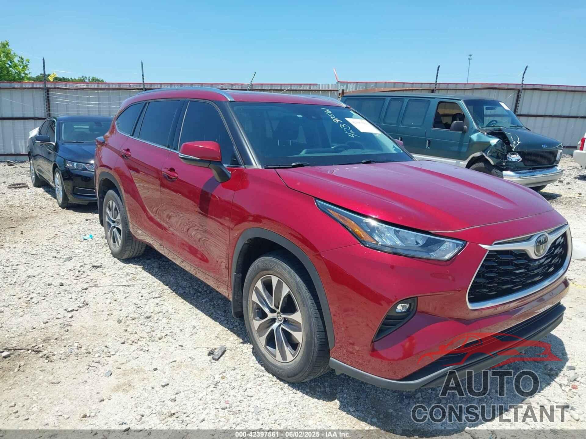 TOYOTA HIGHLANDER 2020 - 5TDGZRAH1LS505723