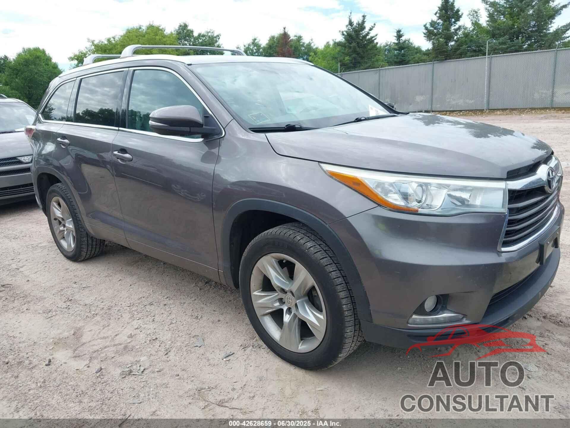 TOYOTA HIGHLANDER 2014 - 5TDYKRFH2ES019717