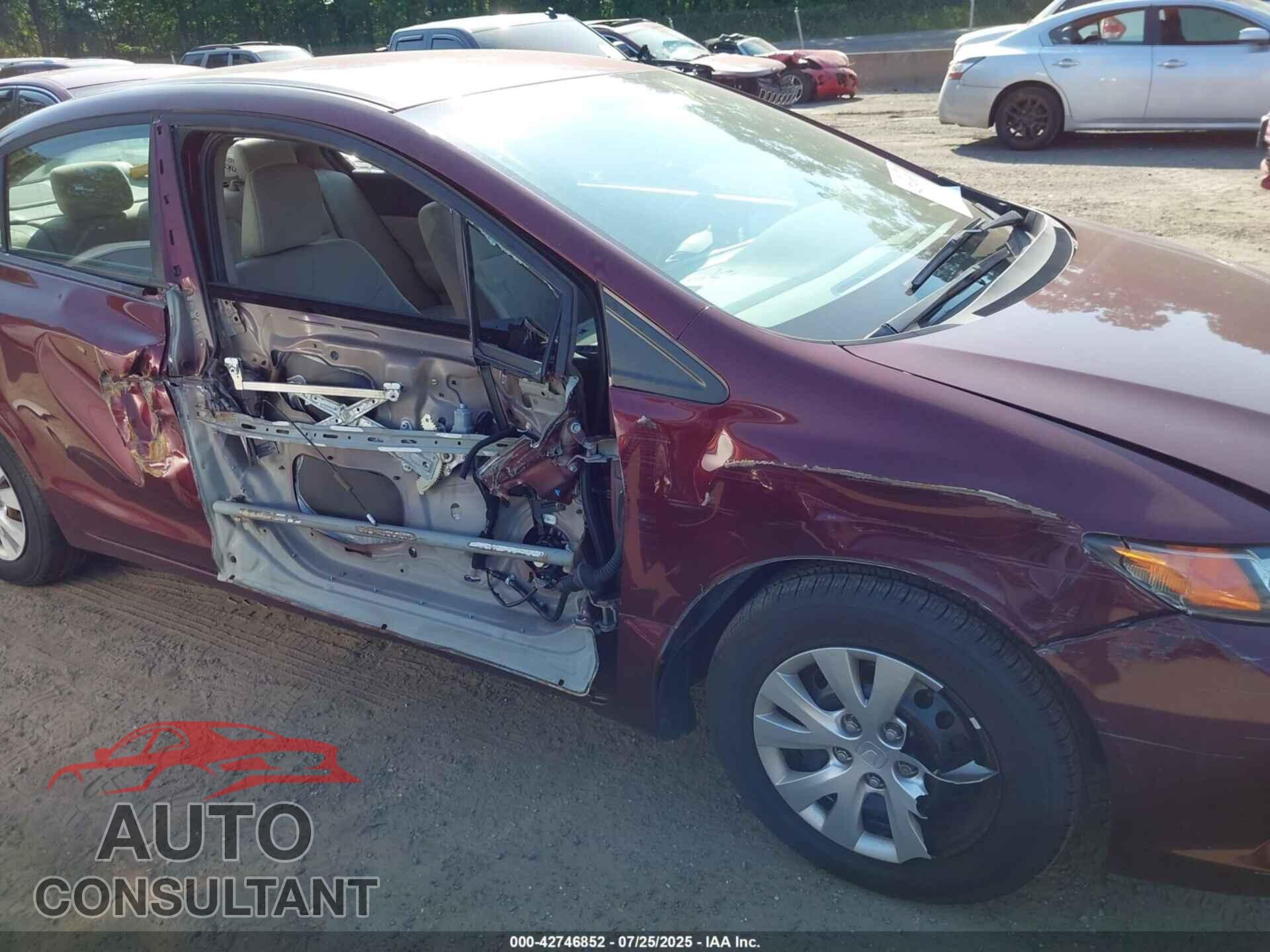 HONDA CIVIC 2012 - 19XFB2F58CE330161