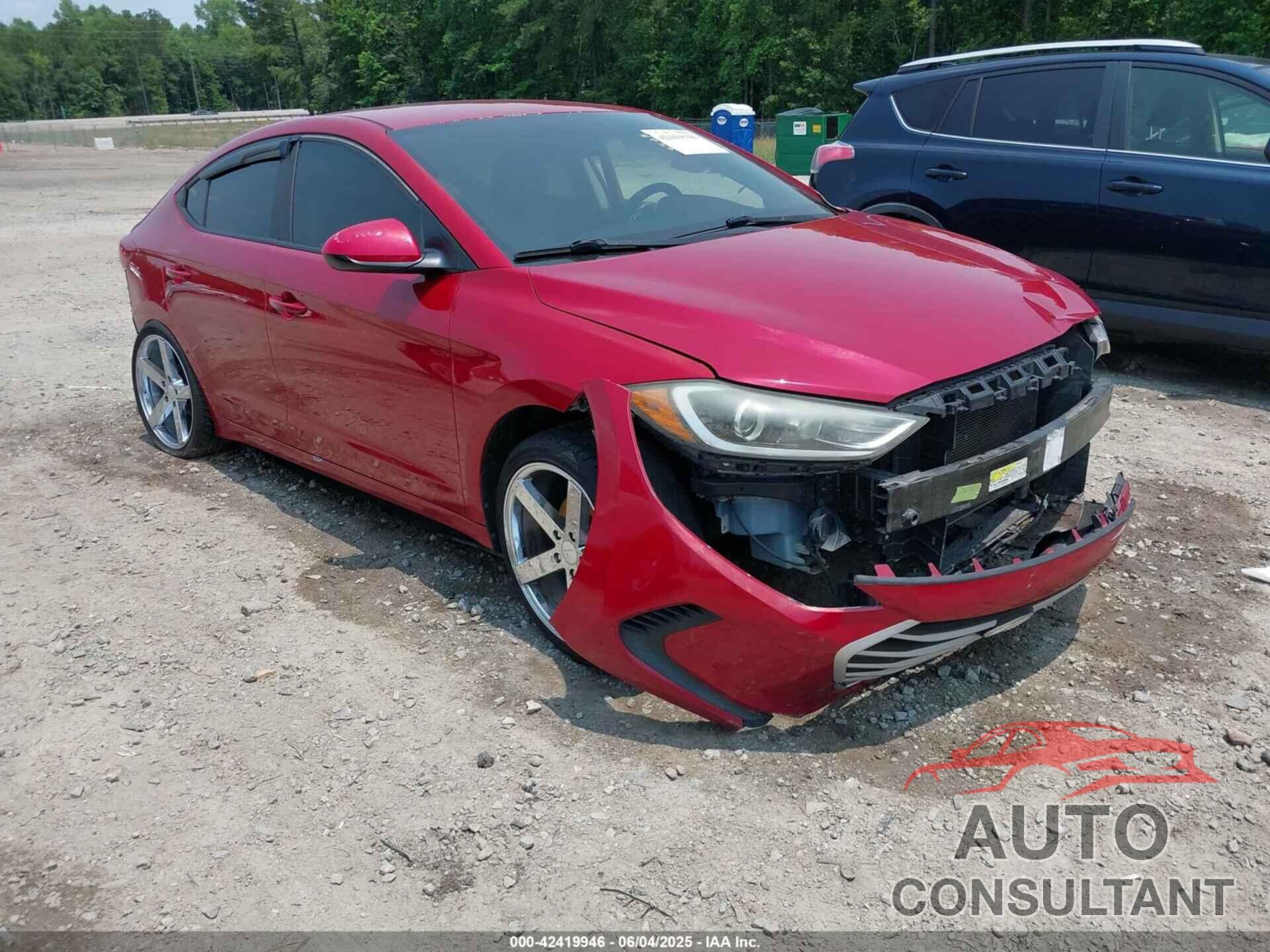 HYUNDAI ELANTRA 2017 - KMHD84LF6HU137901