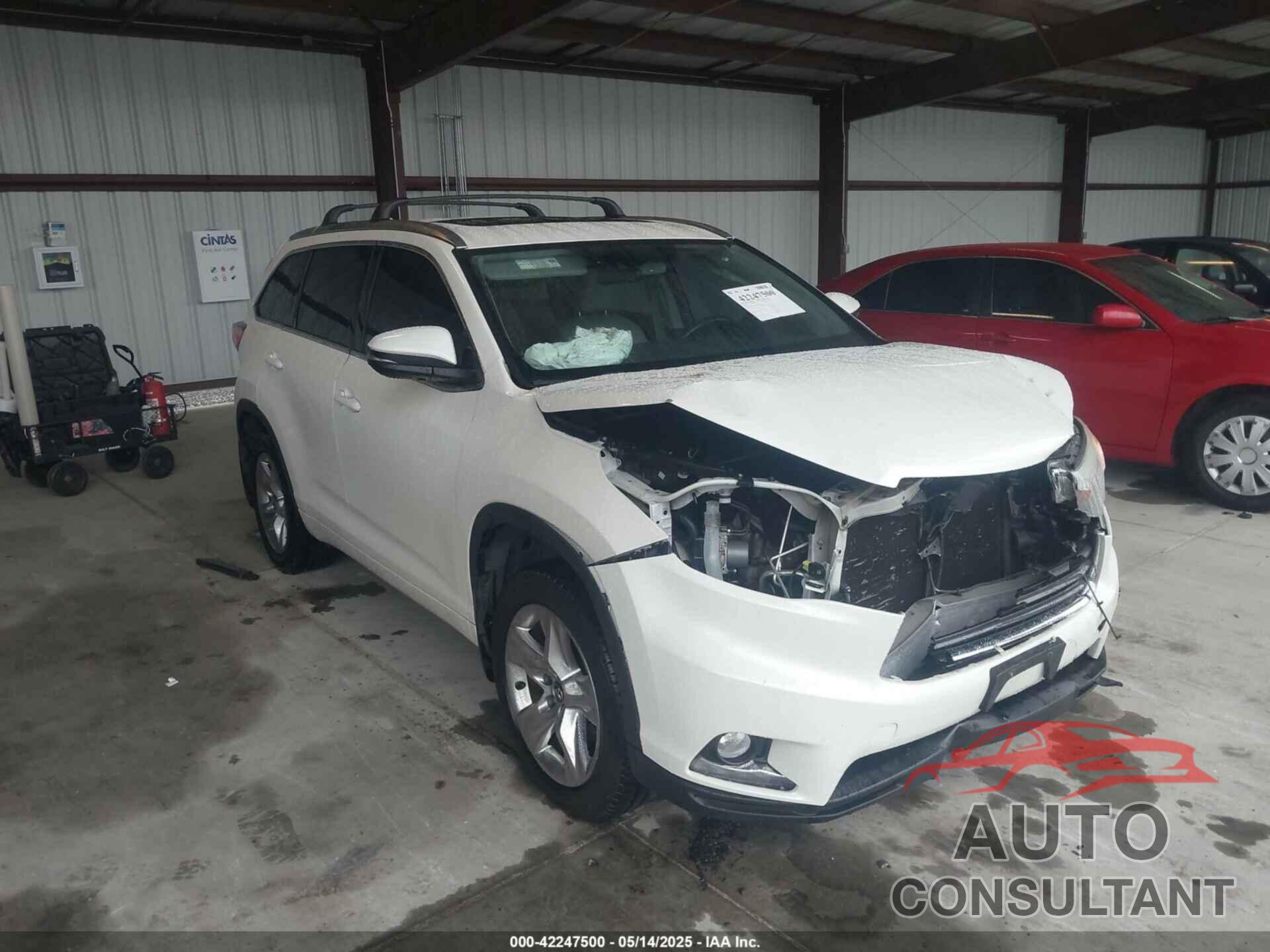 TOYOTA HIGHLANDER 2016 - 5TDDKRFH1GS342836