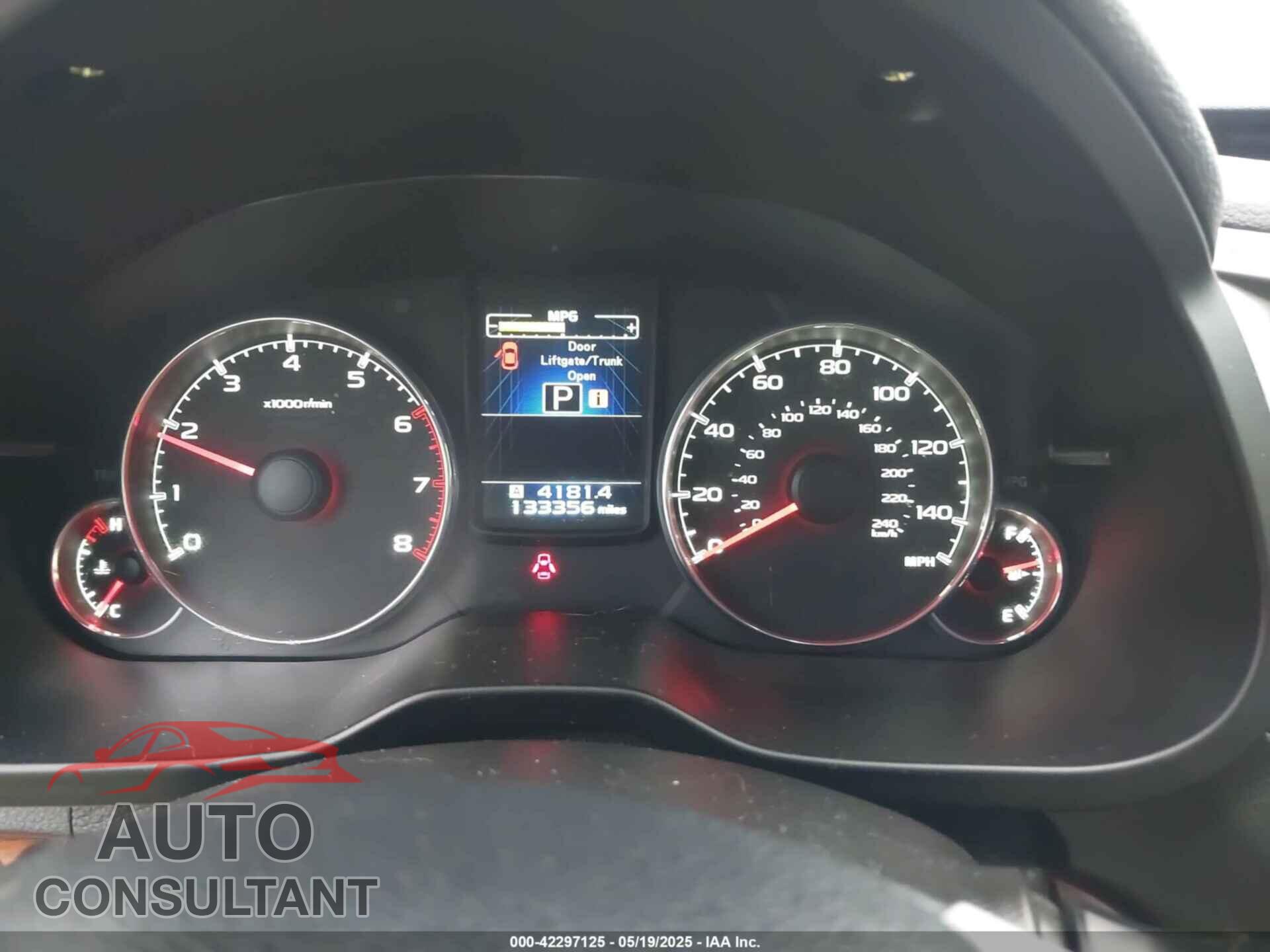 SUBARU OUTBACK 2014 - 4S4BRBLC5E3219599