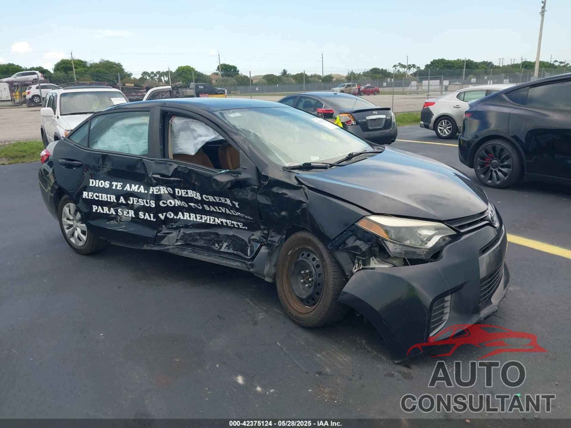 TOYOTA COROLLA 2015 - 2T1BURHE9FC319218