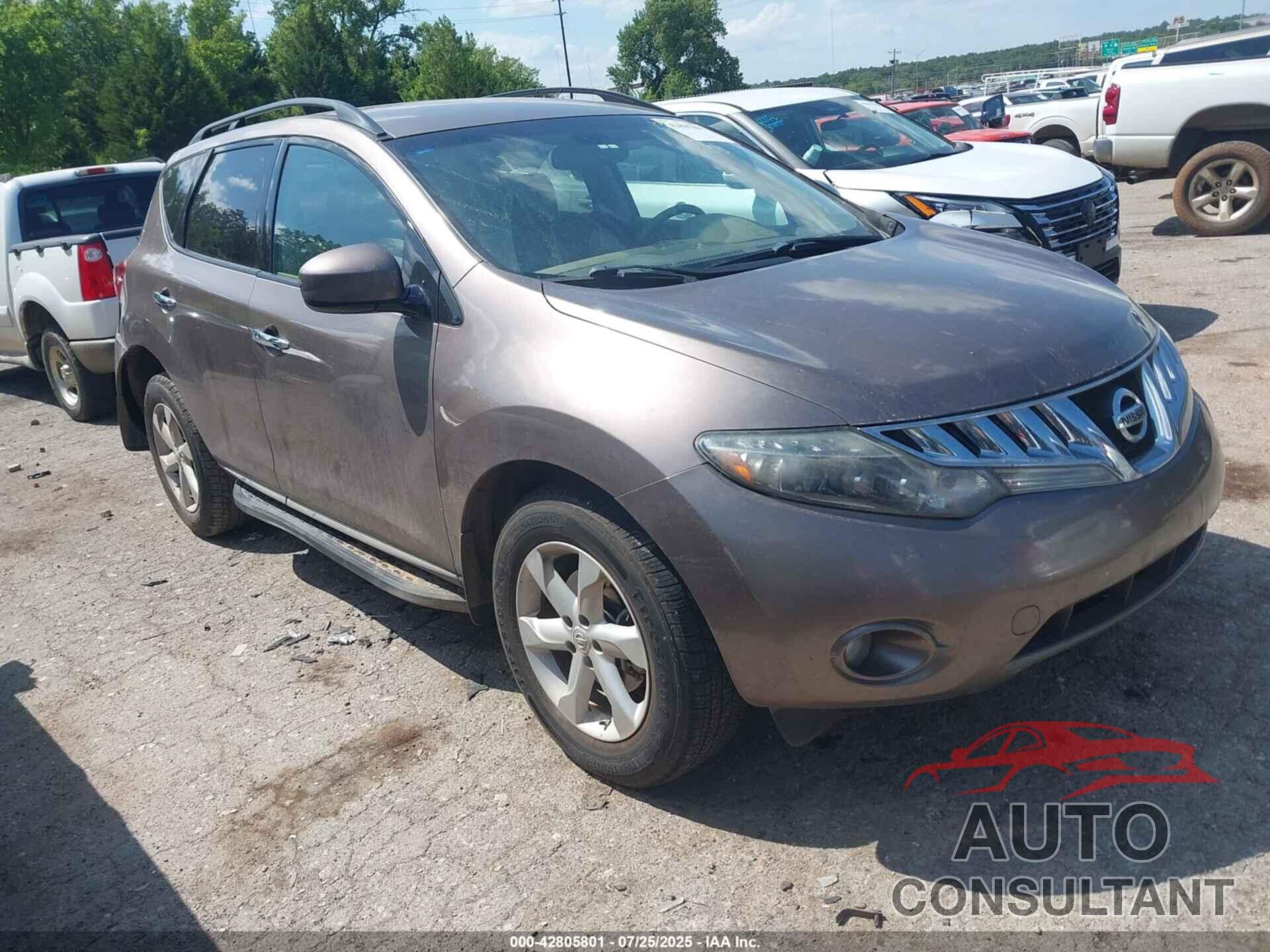 NISSAN MURANO 2009 - JN8AZ18U59W022341