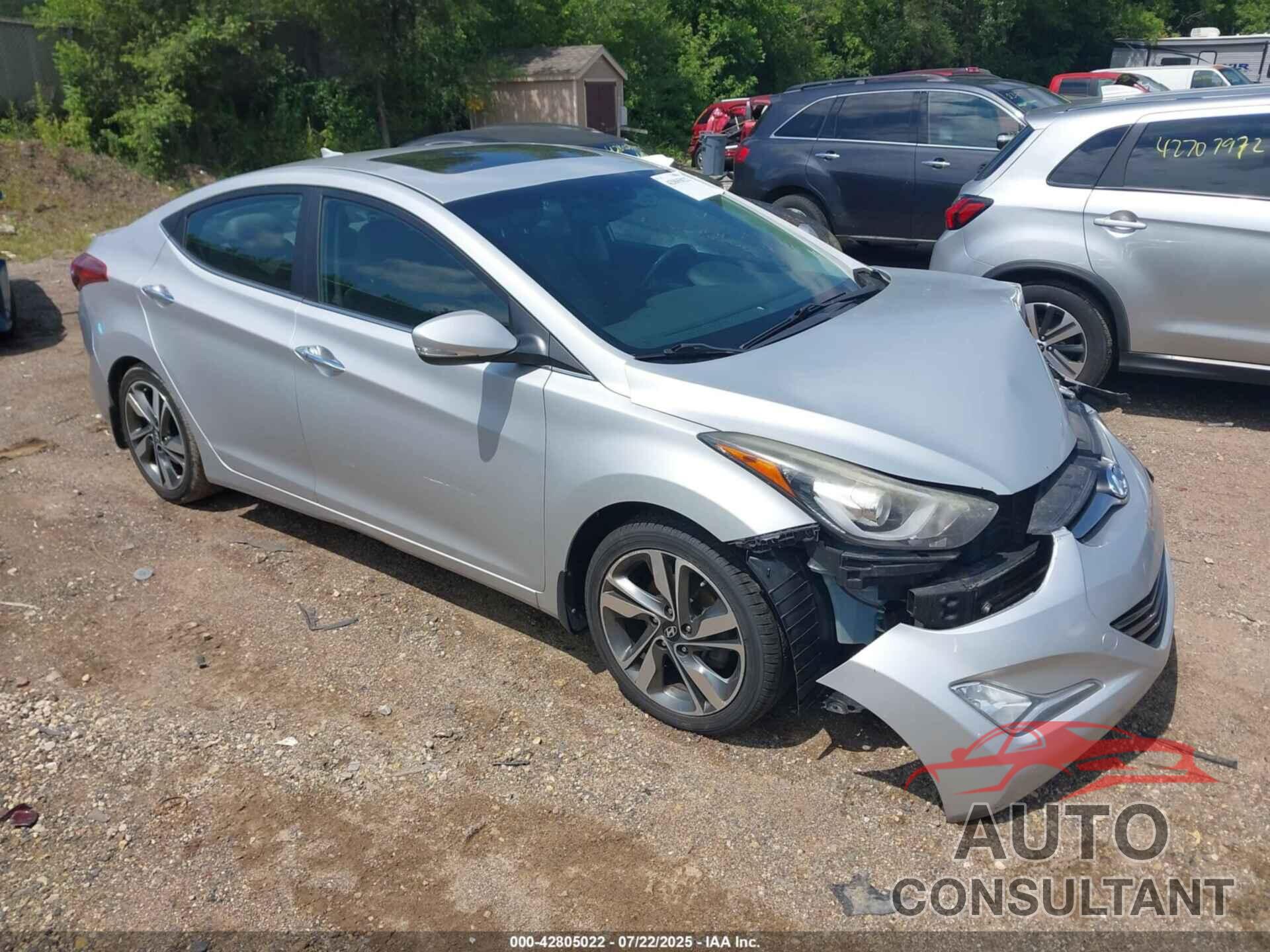 HYUNDAI ELANTRA 2015 - KMHDH4AE4FU342169