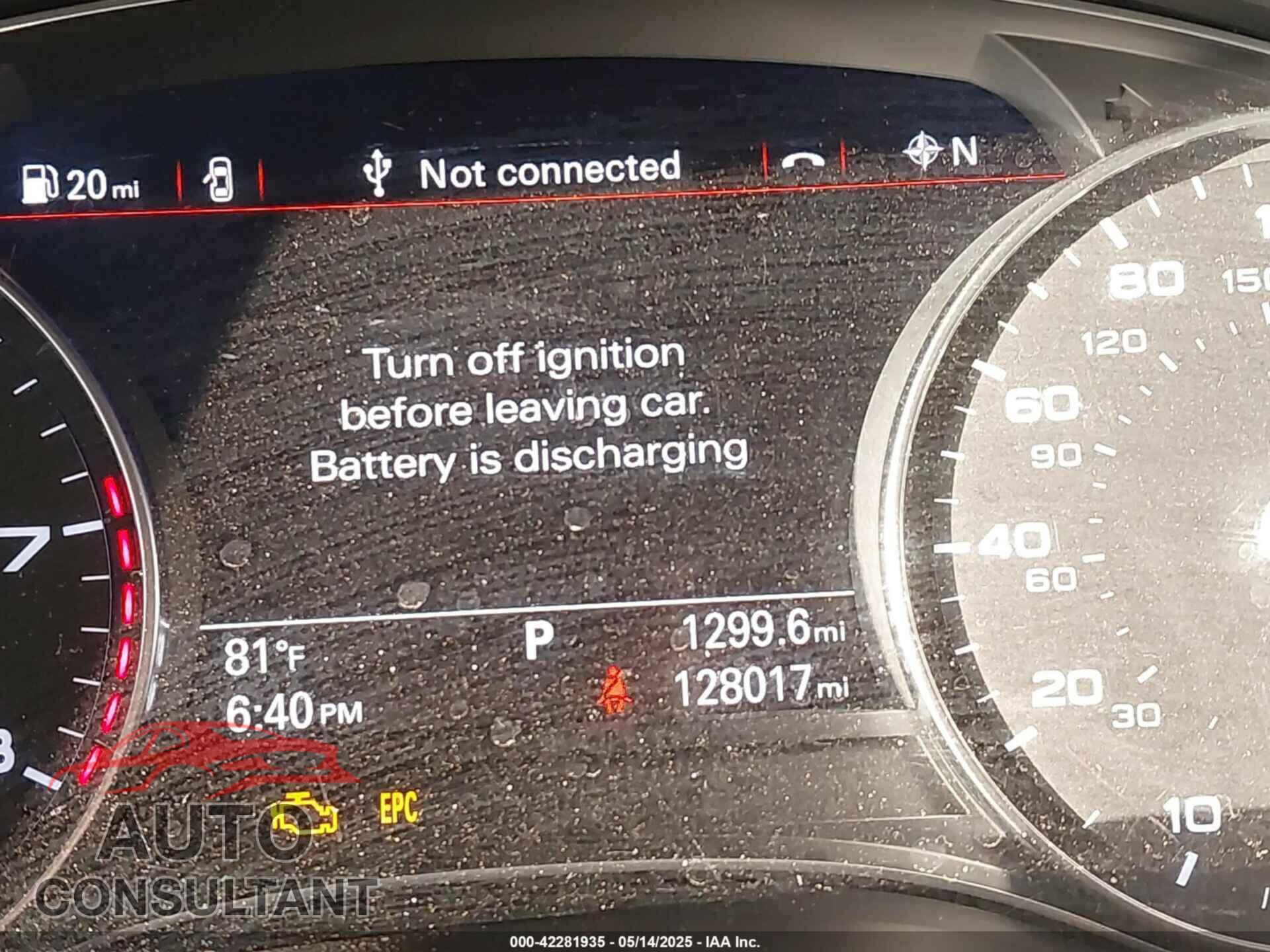 AUDI A6 2017 - WAUD8AFC5HN051328