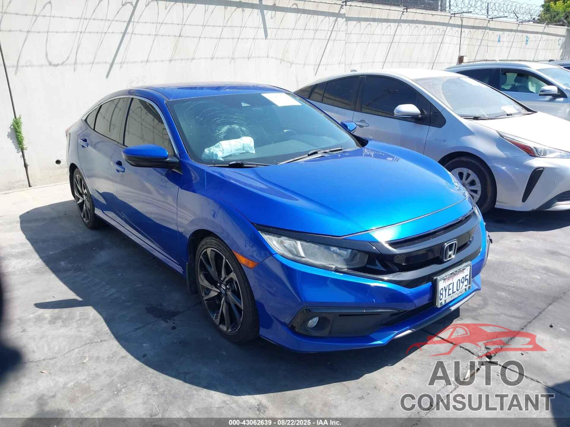HONDA CIVIC 2019 - 2HGFC2F83KH531042
