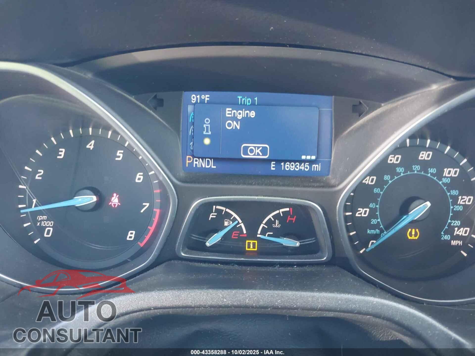 FORD FOCUS 2014 - 1FADP3F22EL448338