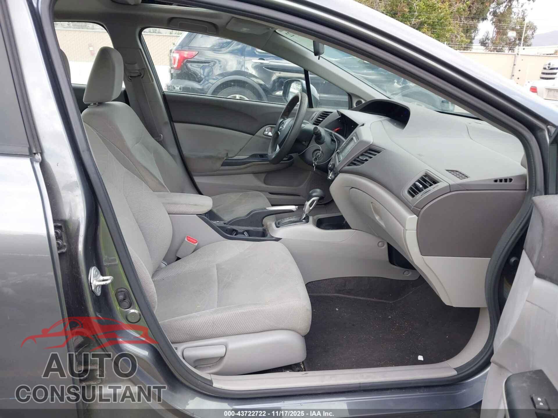 HONDA CIVIC 2012 - 19XFB2F89CE345133