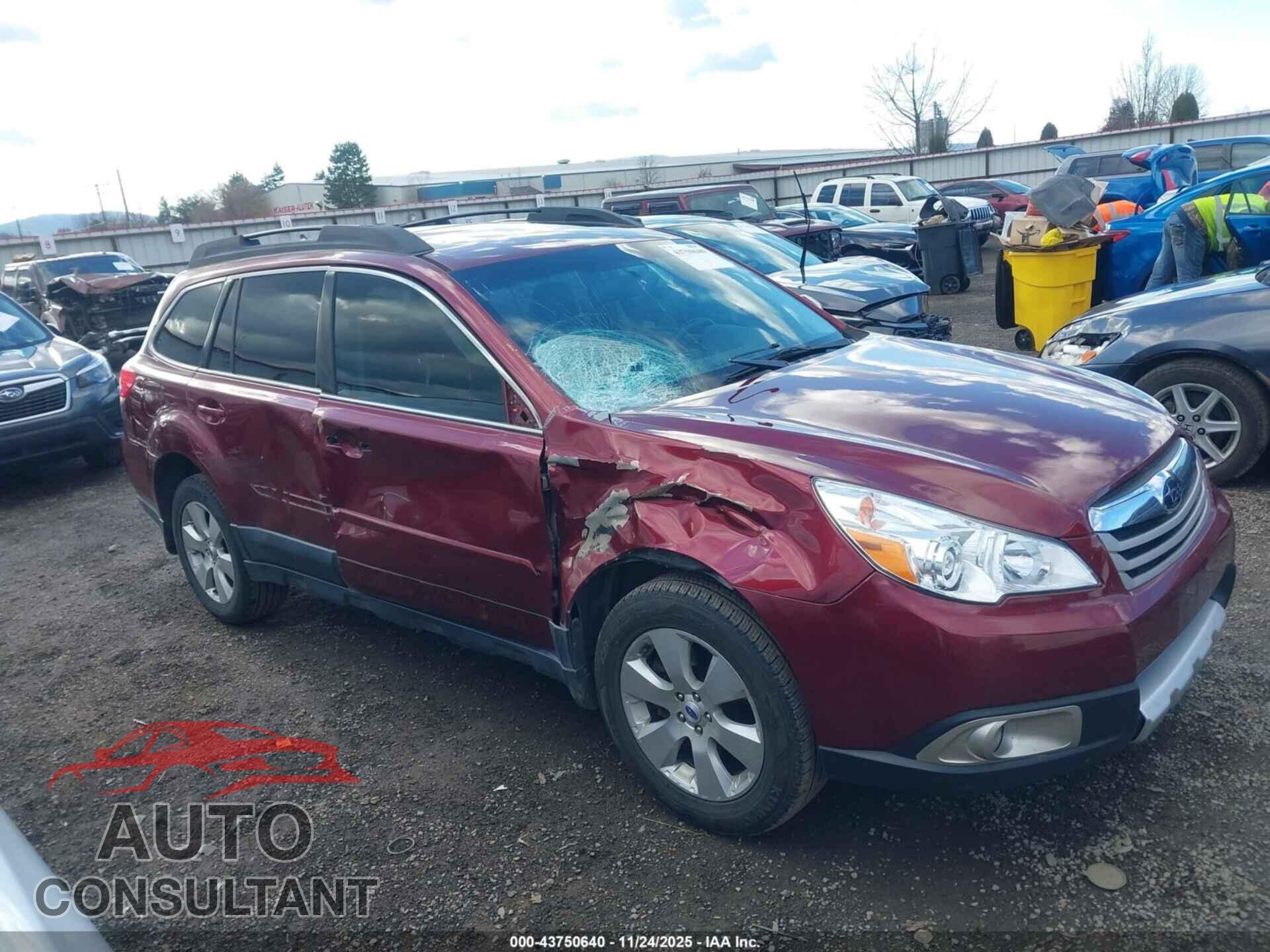 SUBARU OUTBACK 2012 - 4S4BRDKCXC2210560