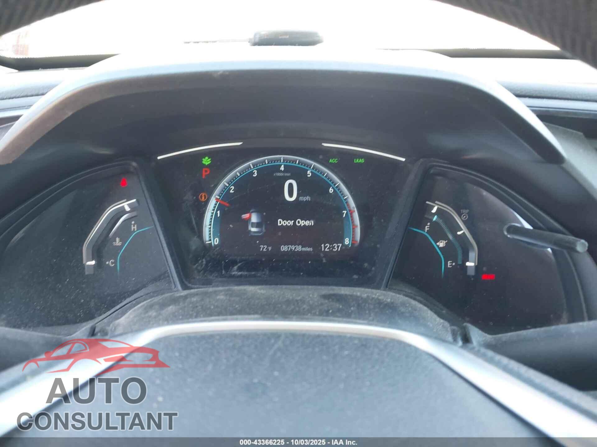 HONDA CIVIC 2019 - 2HGFC2F60KH527612