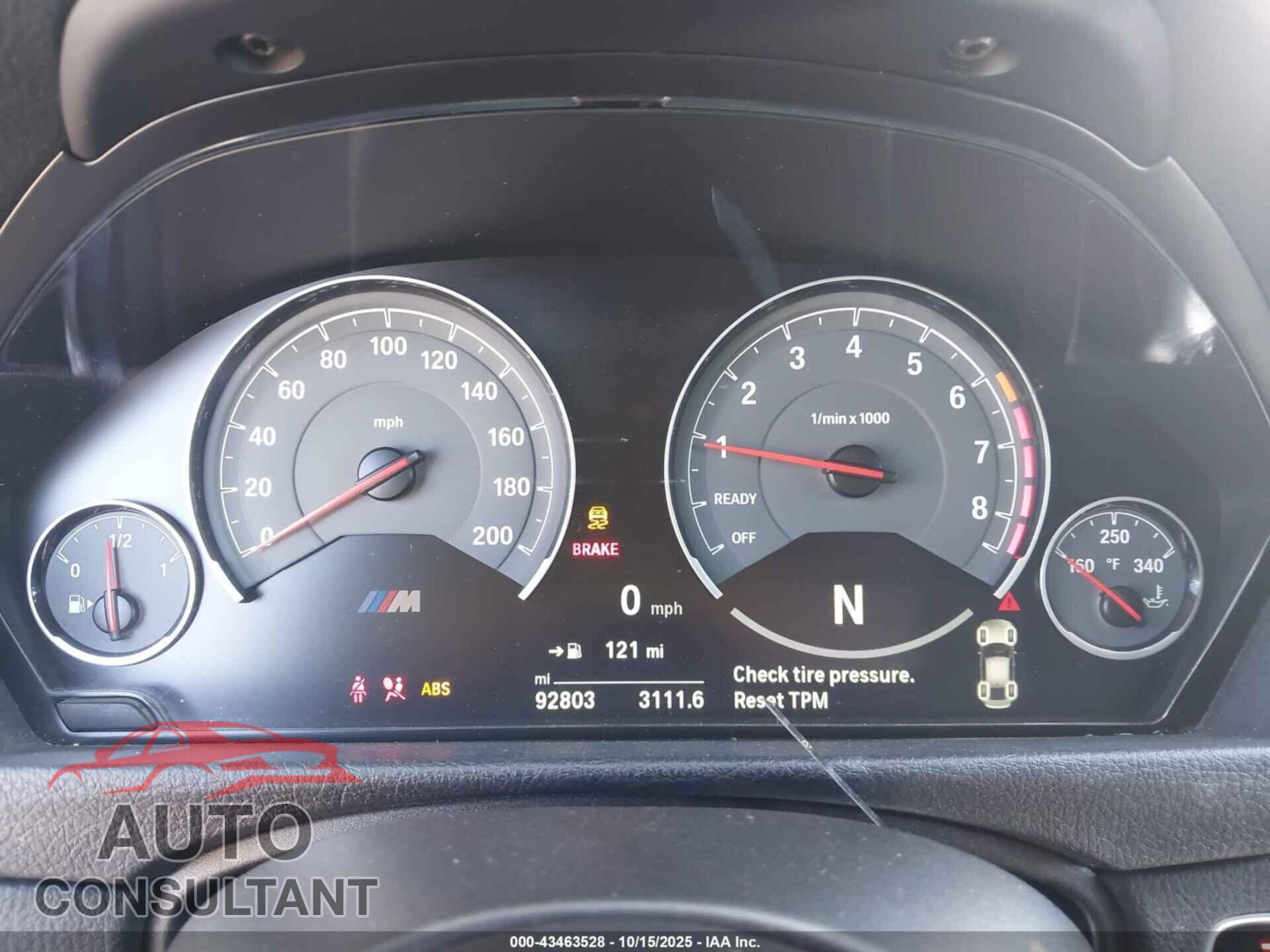 BMW M3 2017 - WBS8M9C50H5G42313