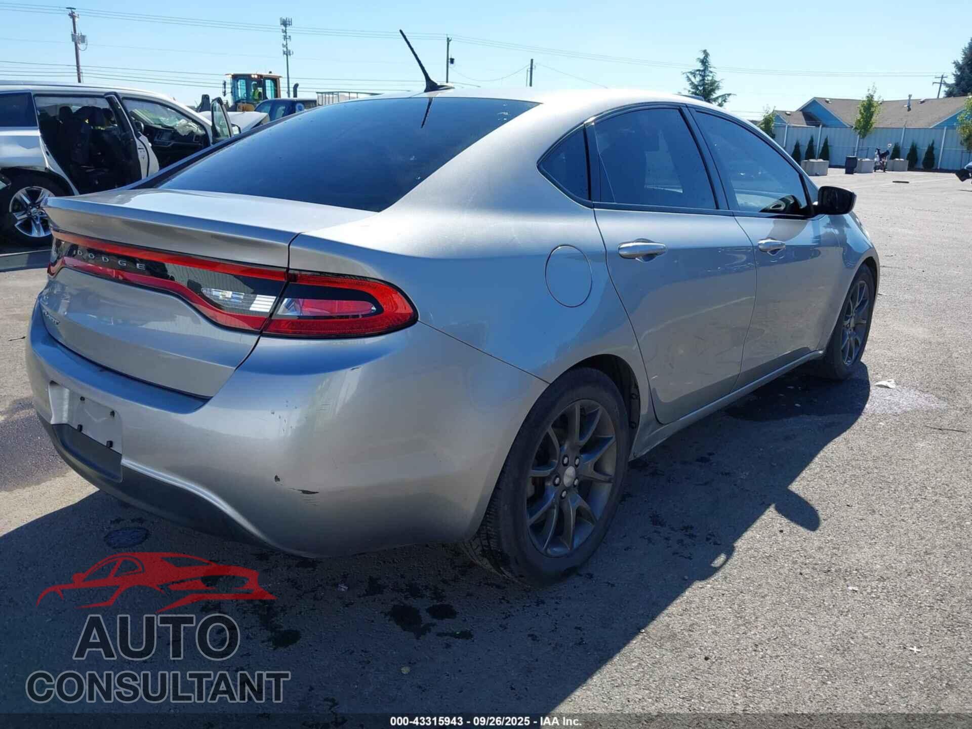 DODGE DART 2015 - 1C3CDFAA2FD237459