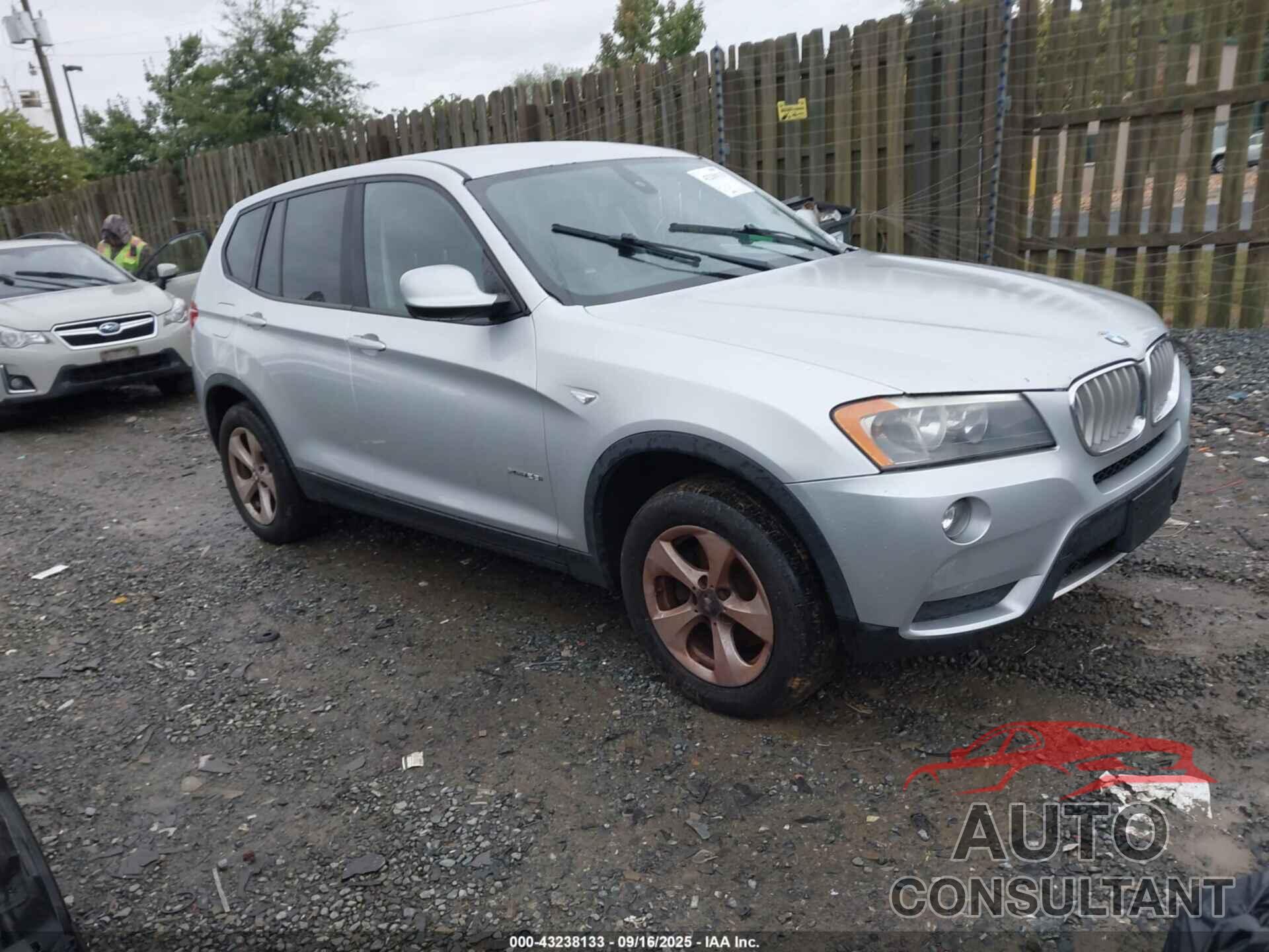 BMW X3 2012 - 5UXWX5C55CL722589