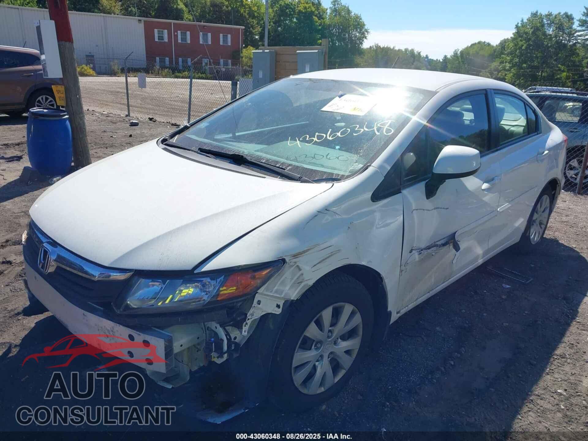 HONDA CIVIC 2012 - 2HGFB2F53CH558381