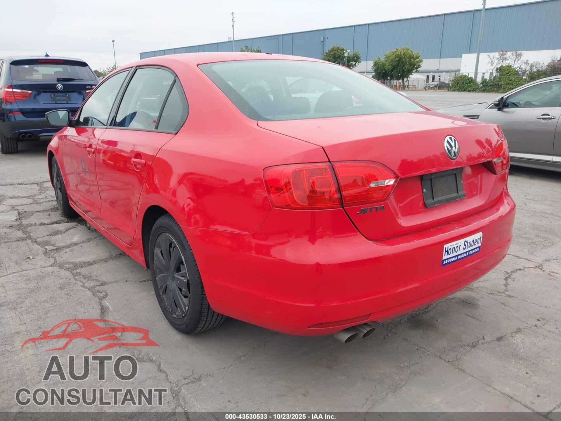 VOLKSWAGEN JETTA 2012 - 3VW2K7AJ2CM382498