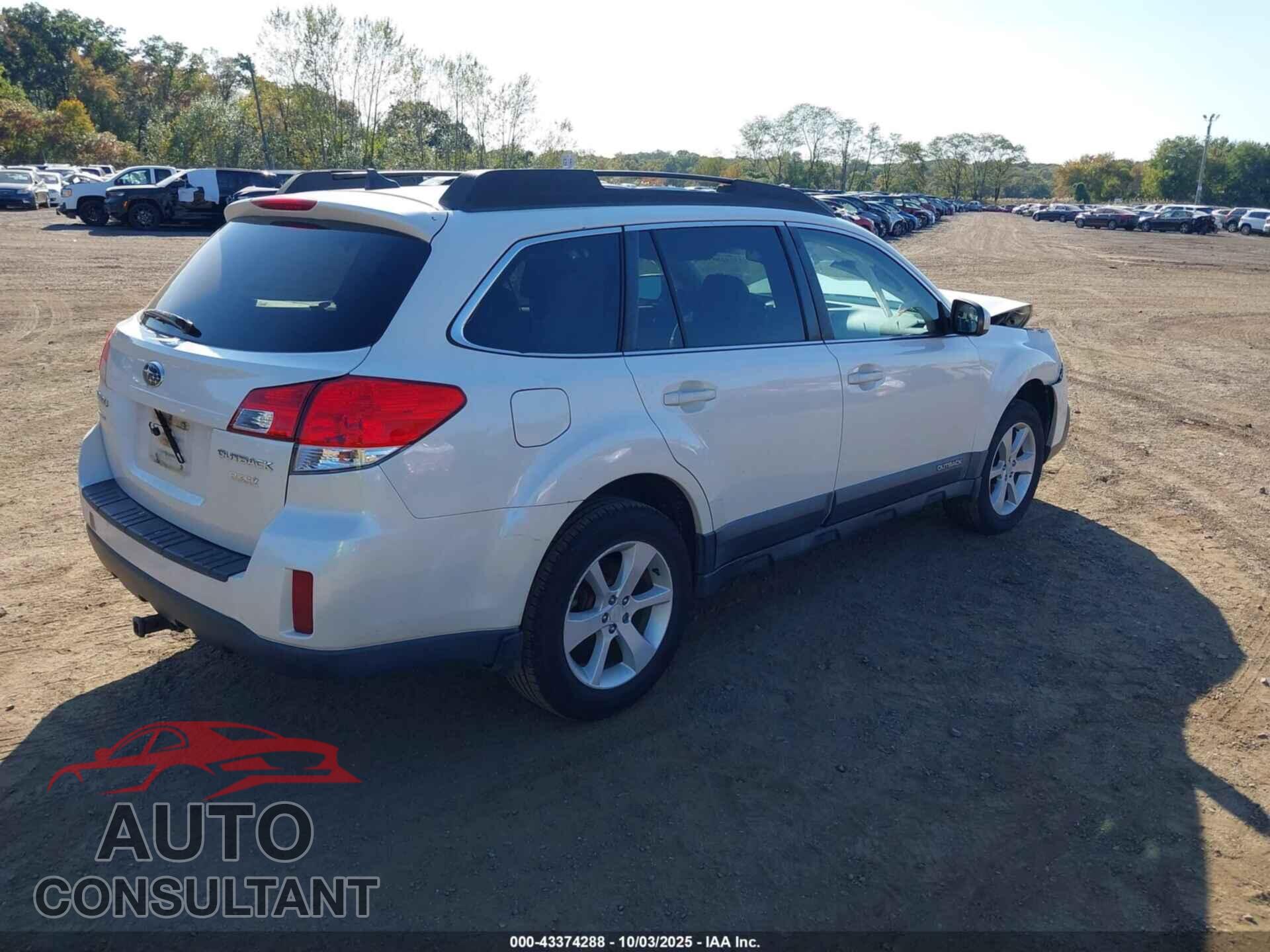 SUBARU OUTBACK 2014 - 4S4BRBCC3E3325212