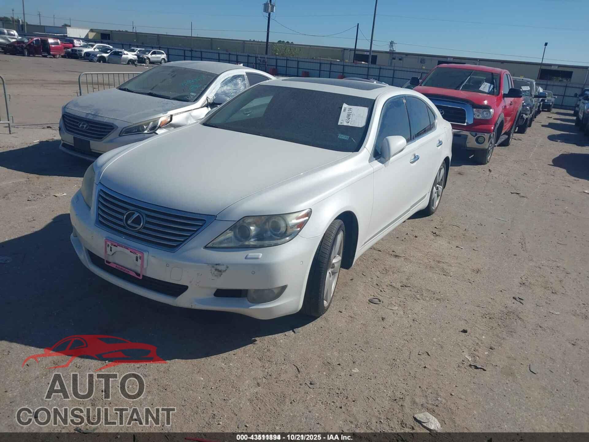 LEXUS LS 460 2012 - JTHBL5EF8C5109287