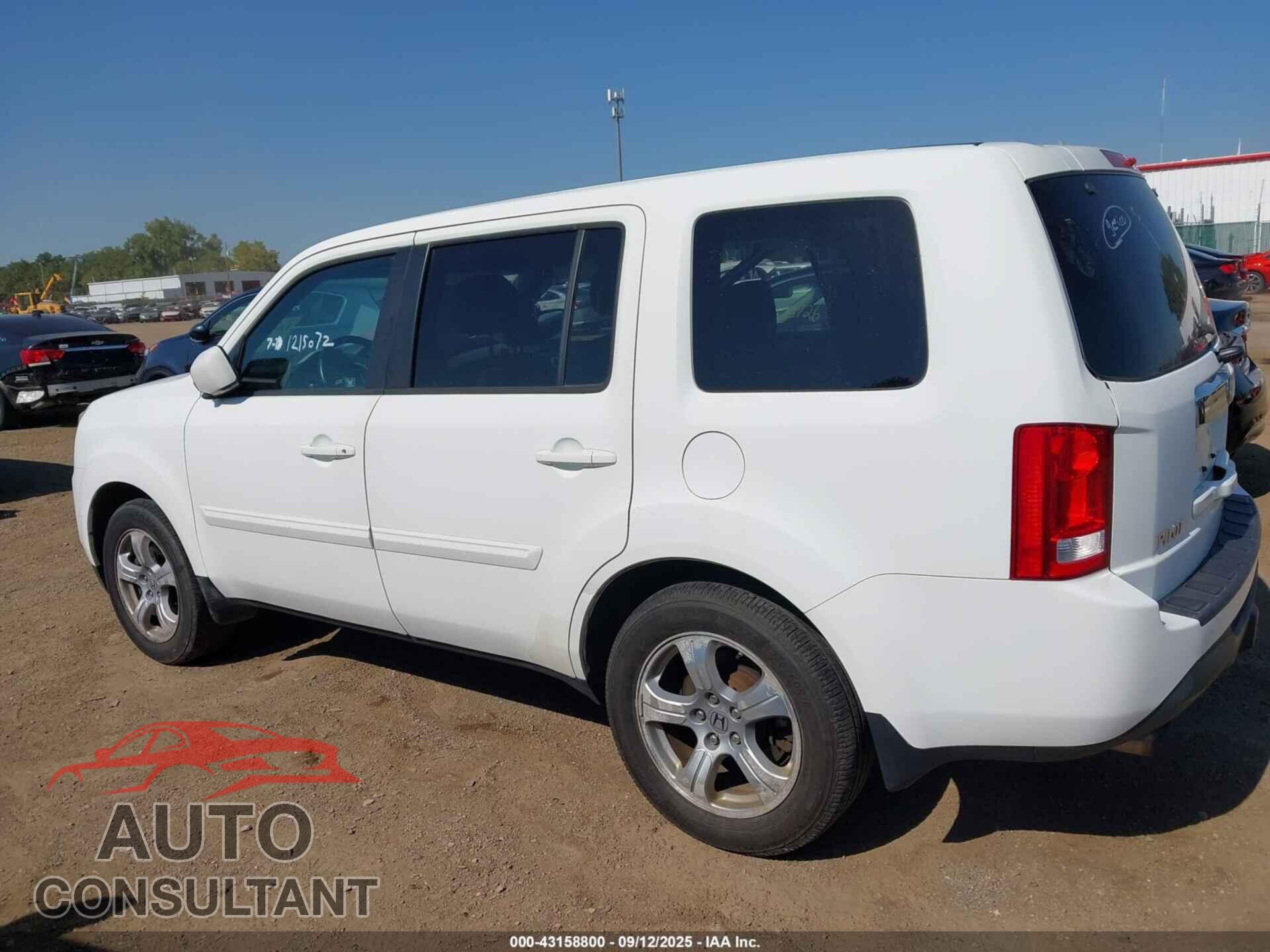 HONDA PILOT 2012 - 5FNYF4H56CB059083