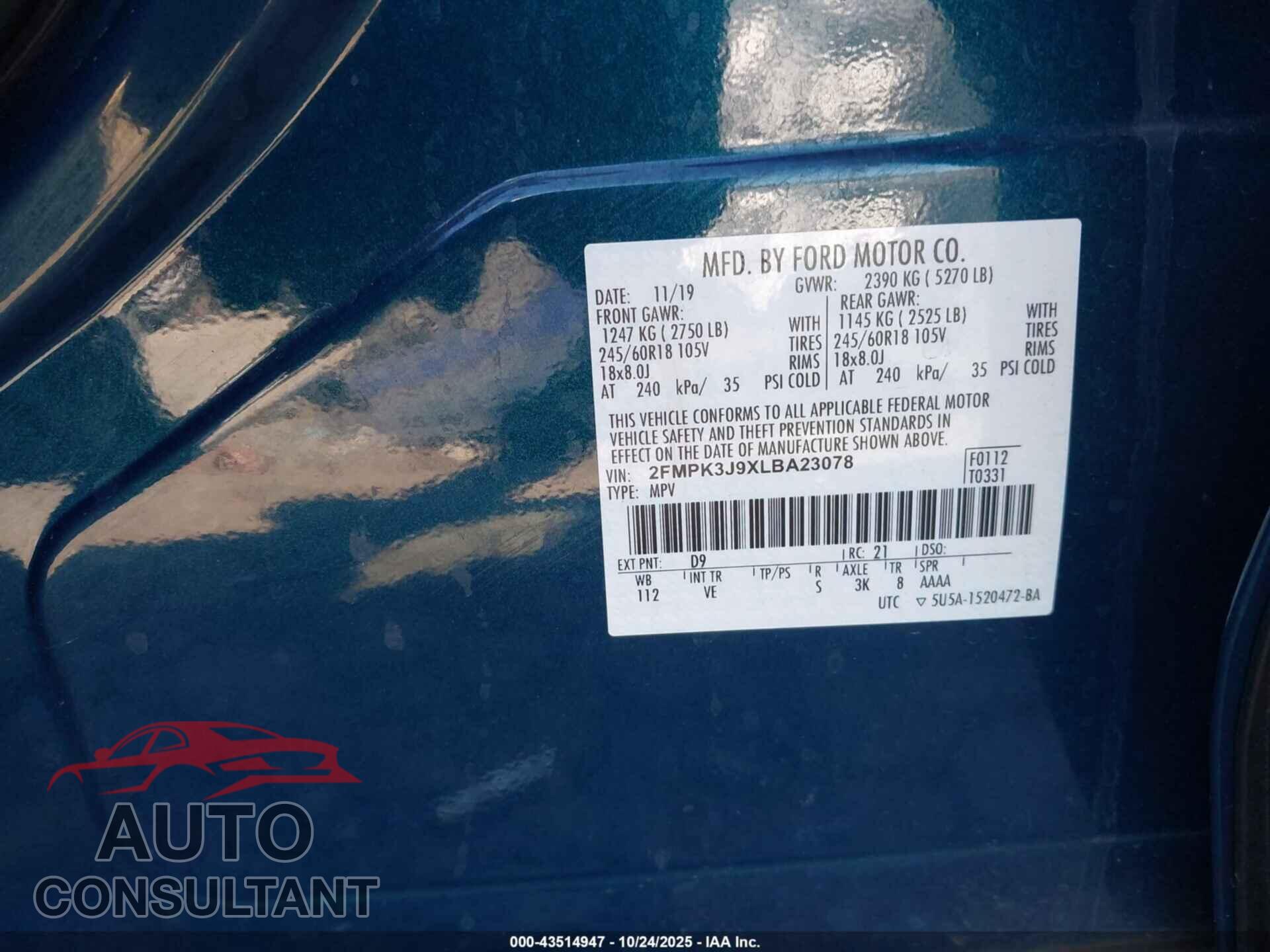 FORD EXPLORER 2018 - 1FM5K8GT3JGB35282