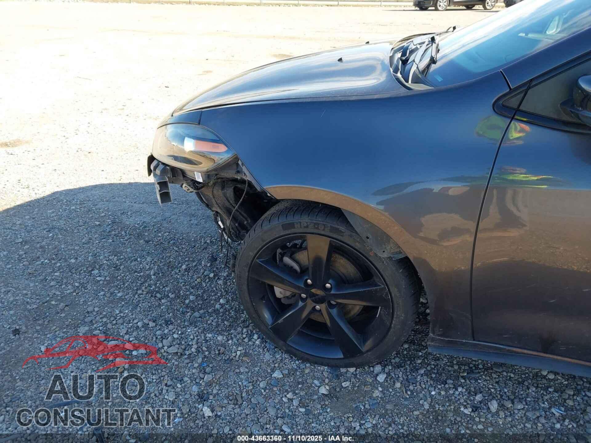 DODGE DART 2015 - 1C3CDFBB5FD242792