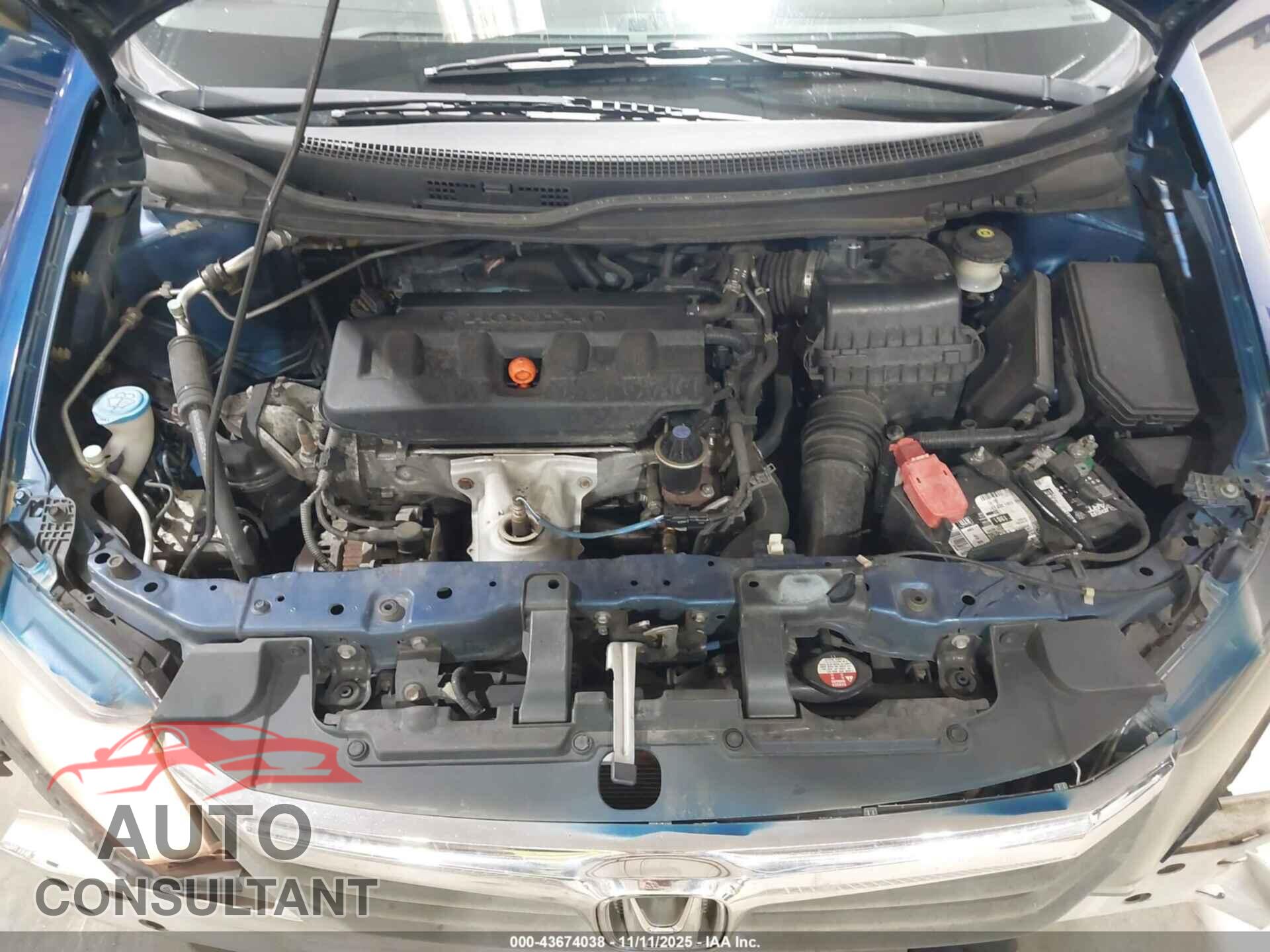 HONDA CIVIC 2012 - 19XFB2F54CE067814
