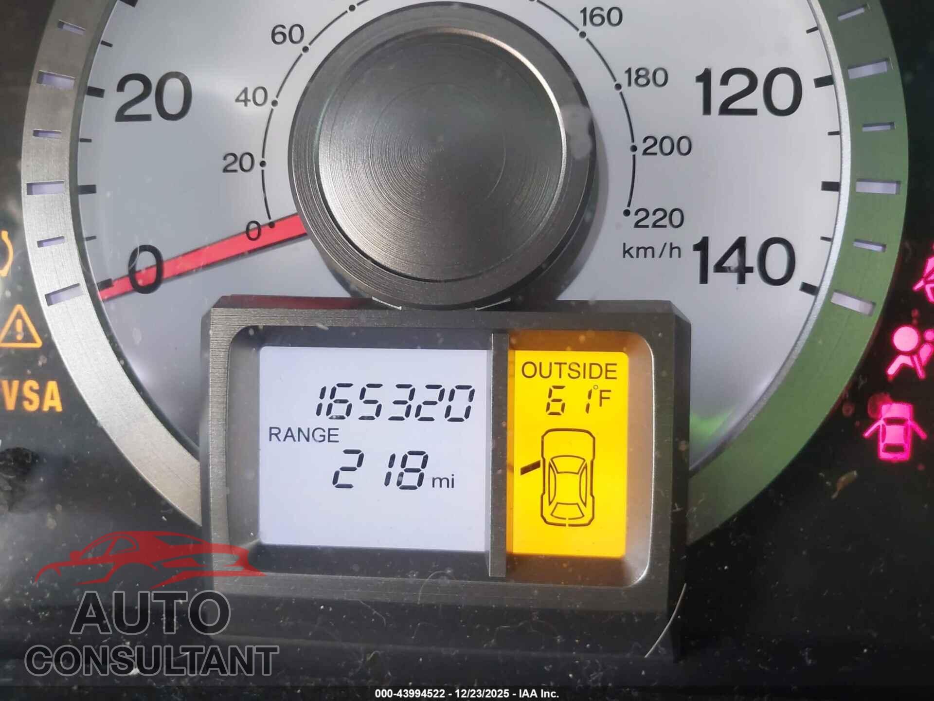 HONDA PILOT 2011 - 5FNYF4H52BB022207