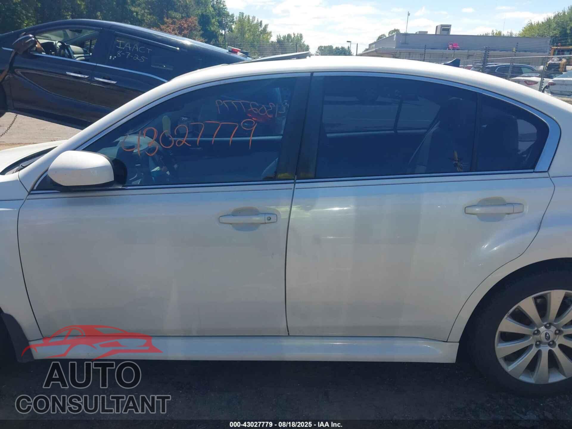 SUBARU LEGACY 2012 - 4S3BMDL60C2024294