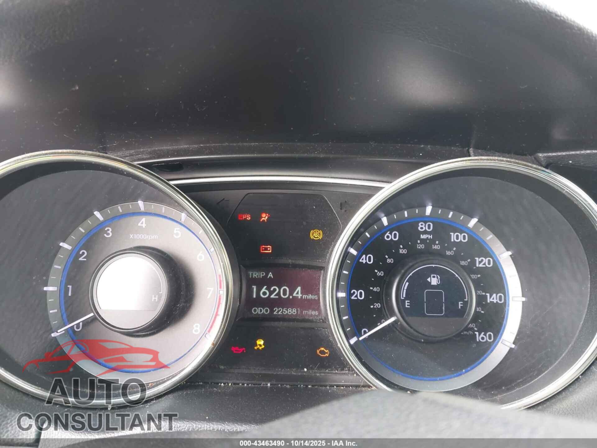 HYUNDAI SONATA 2012 - 5NPEB4AC8CH367221