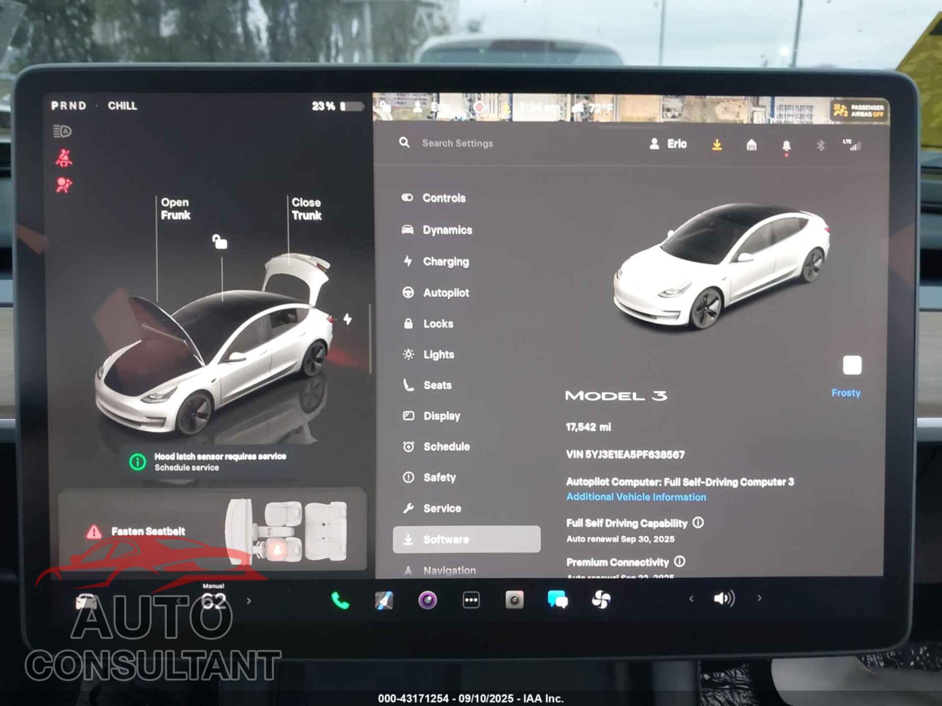 TESLA MODEL 3 2023 - 5YJ3E1EA5PF638567