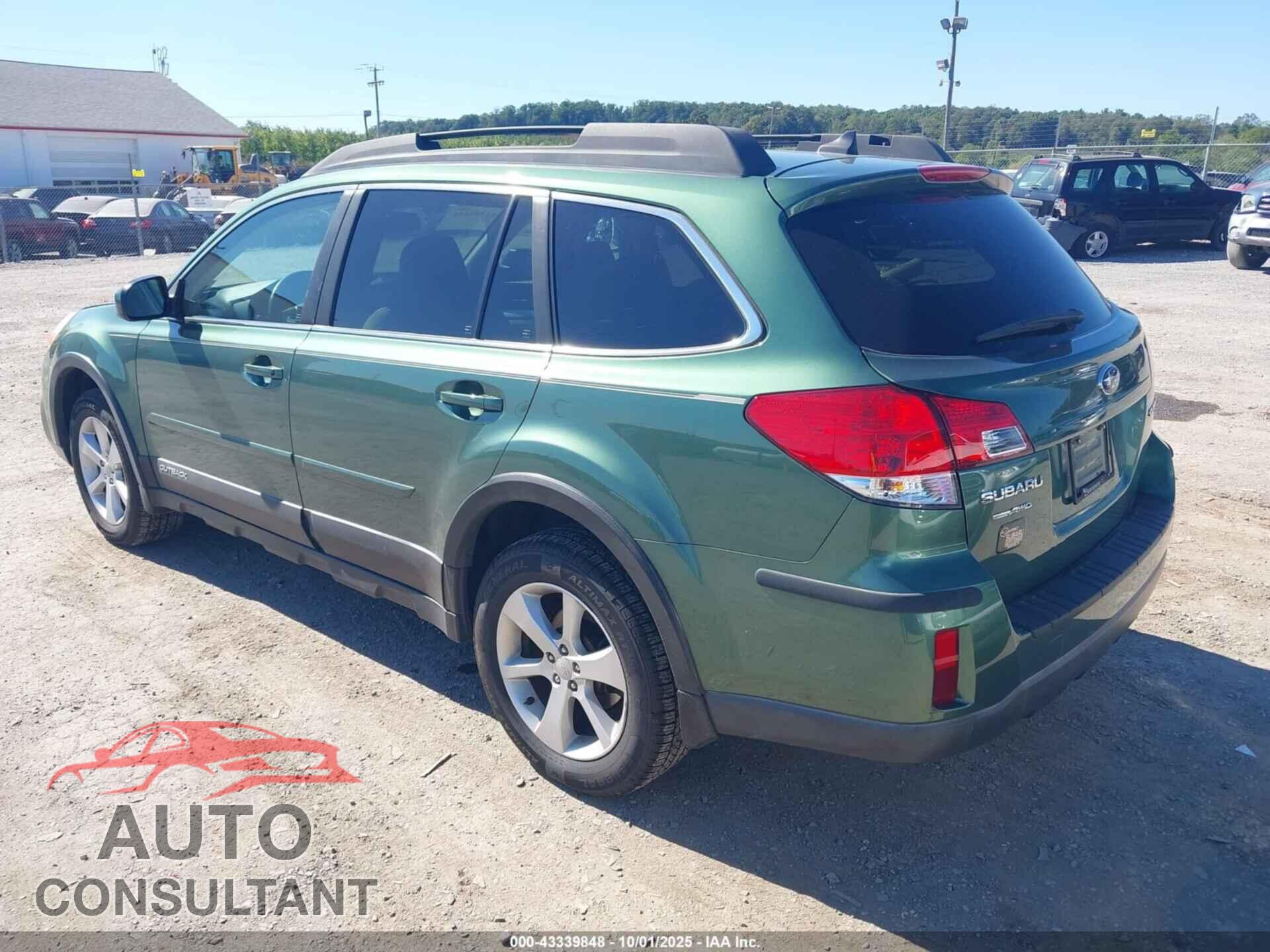 SUBARU OUTBACK 2014 - 4S4BRCFC4E3236234