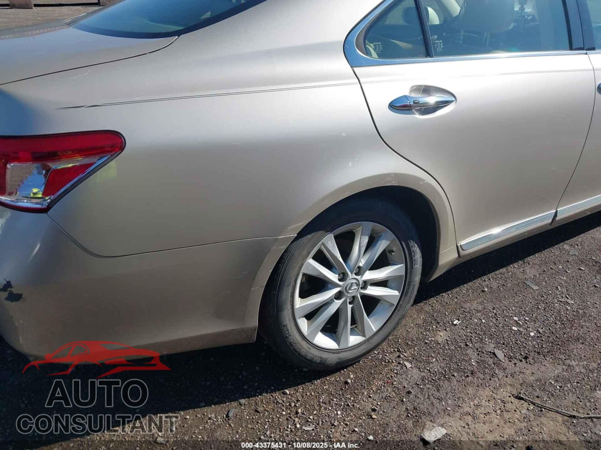 LEXUS ES 350 2010 - JTHBK1EG9A2353548