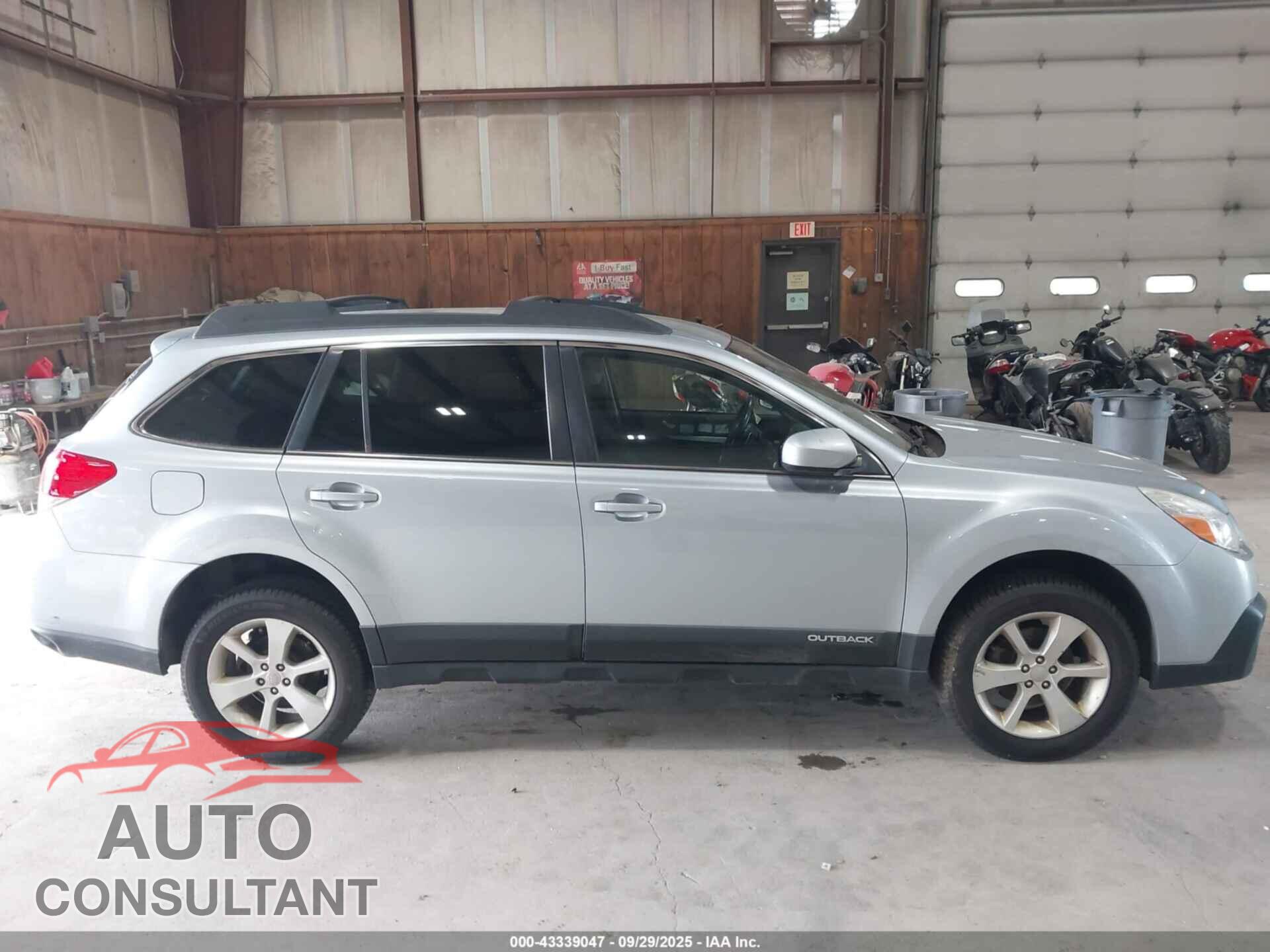 SUBARU OUTBACK 2014 - 4S4BRBCCXE3326910