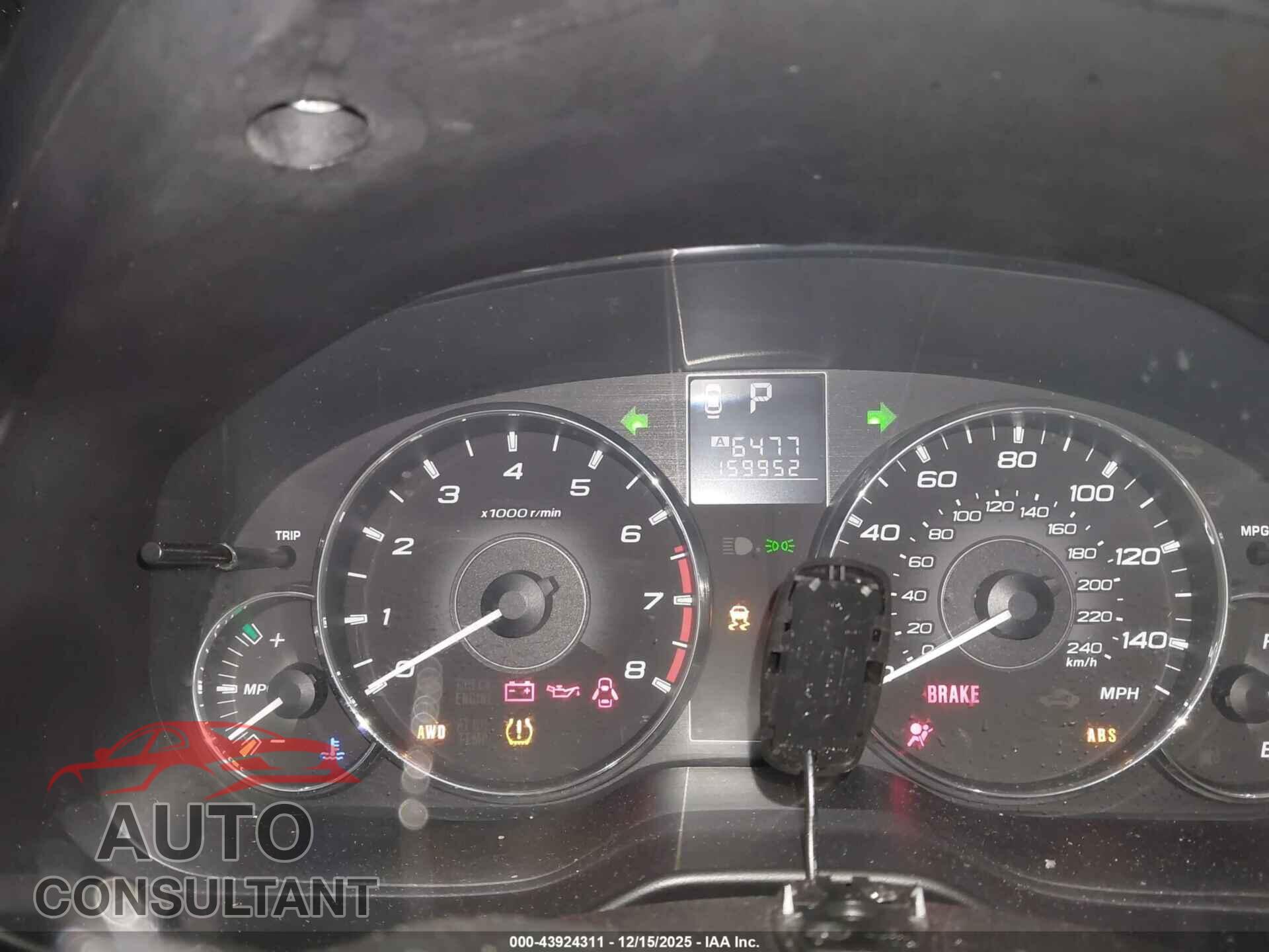 SUBARU LEGACY 2011 - 4S3BMBC64B3241375